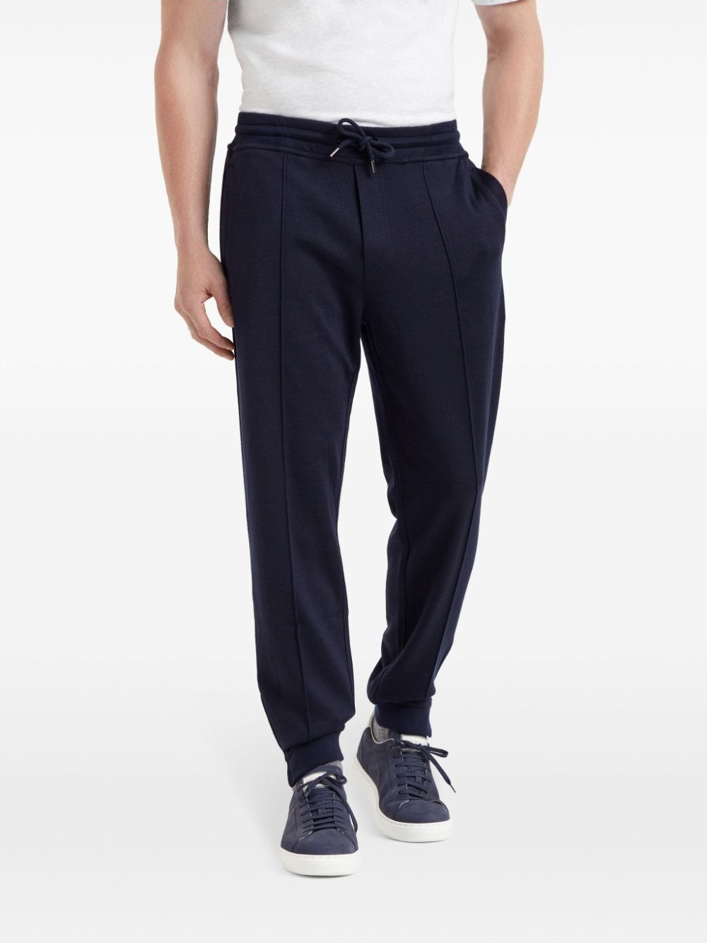 Pants With Crête Detail And Elasticated Zipper Cuffs - 3