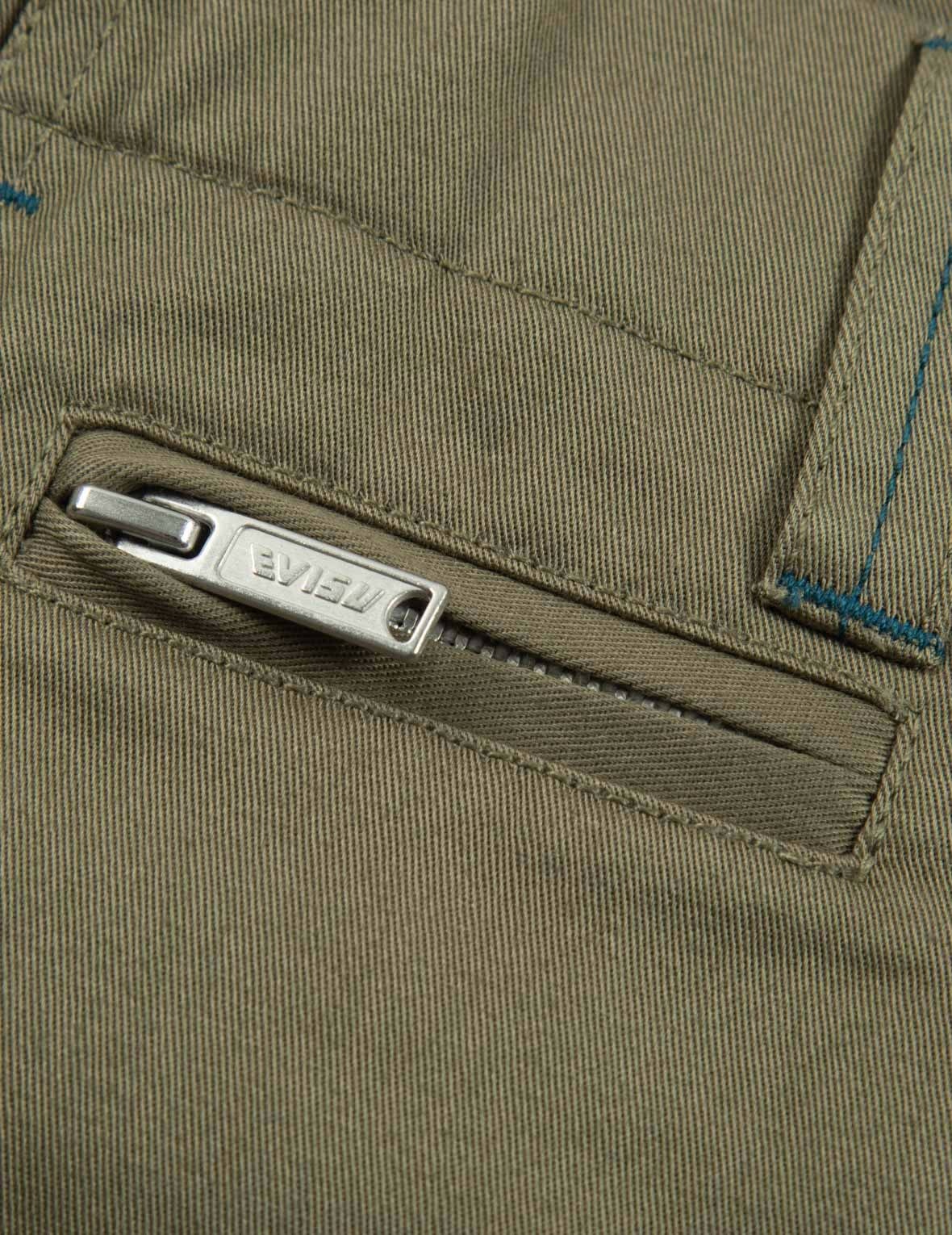 STENCIL SLOGAN AND SEAGULL PRINT BERMUDA PANTS - 11