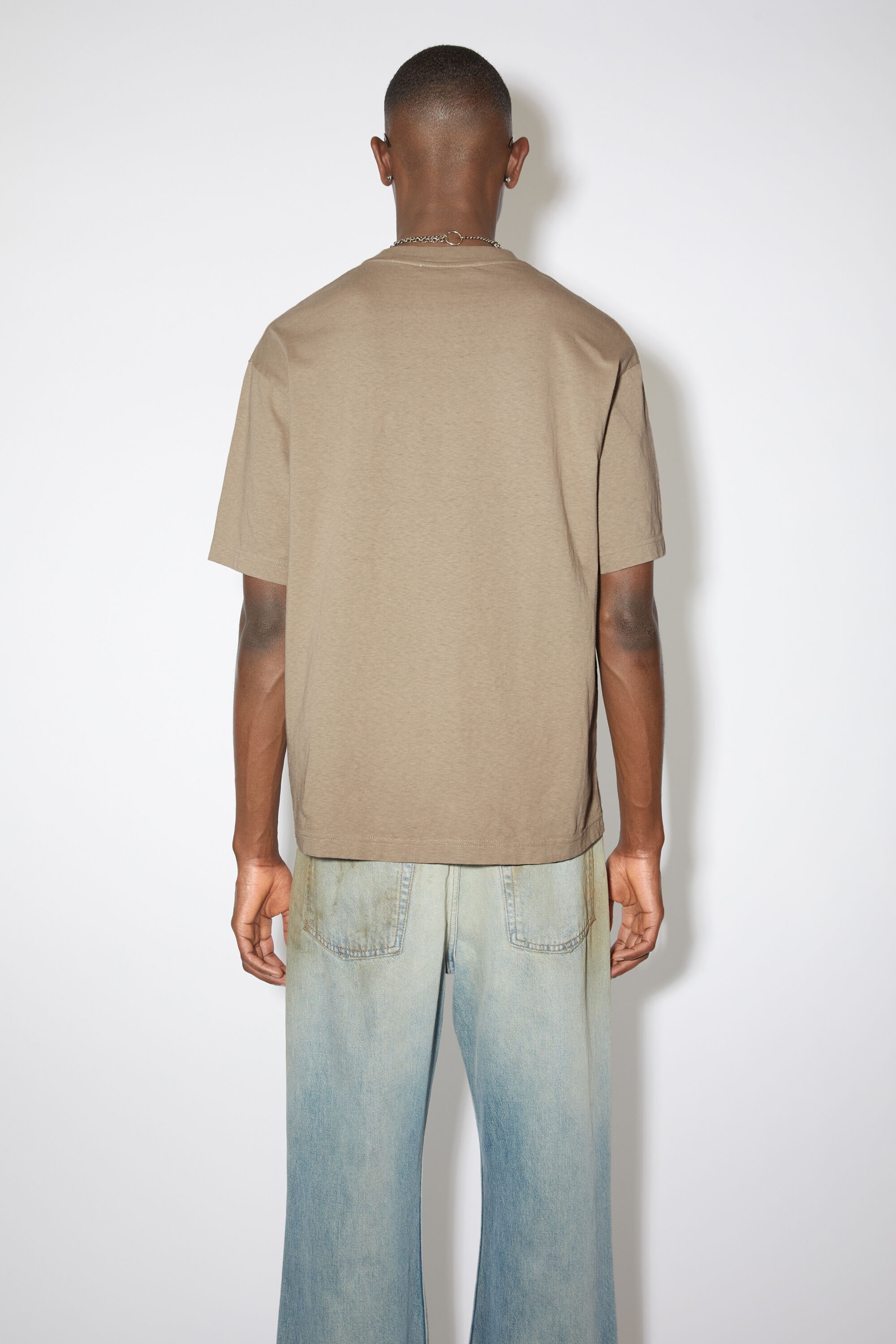 Glow in the dark logo t-shirt - Dark beige - 3