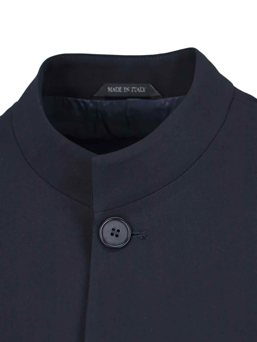 mandarin-collar wool jacket - 3