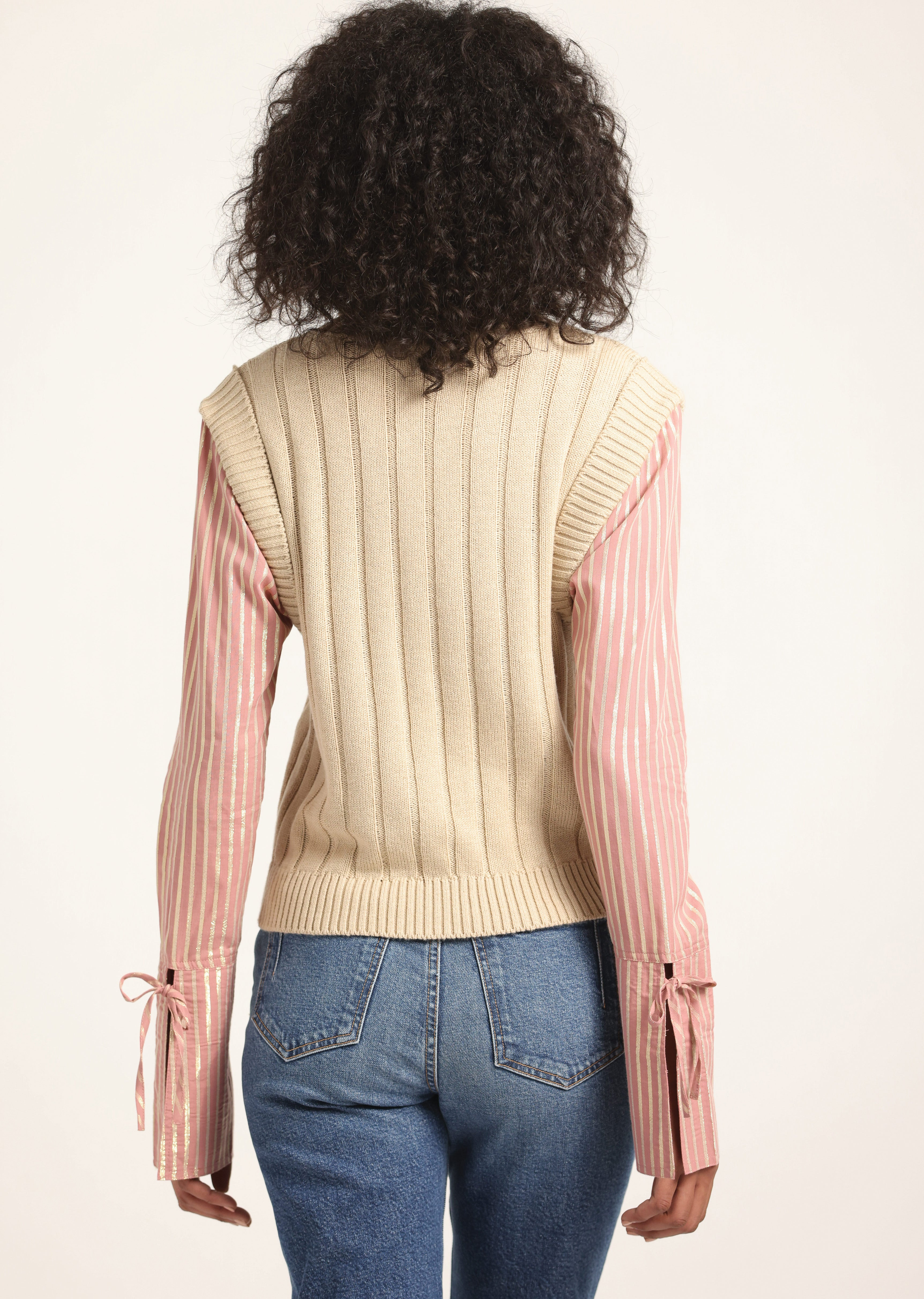 PAOLA MIXED MEDIA TURTLENECK SWEATER - 5