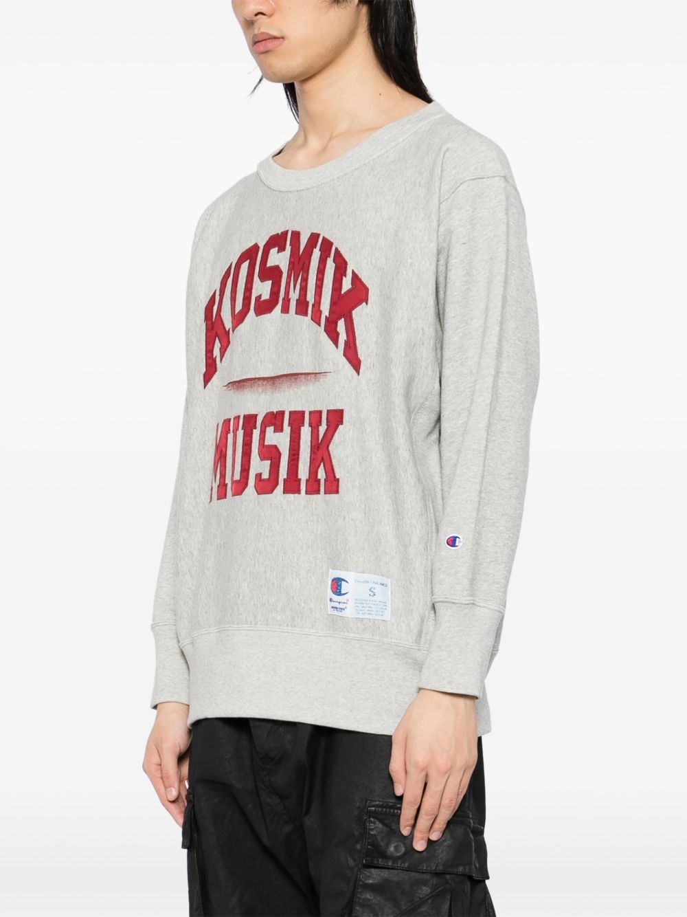 slogan print  sweater - 3