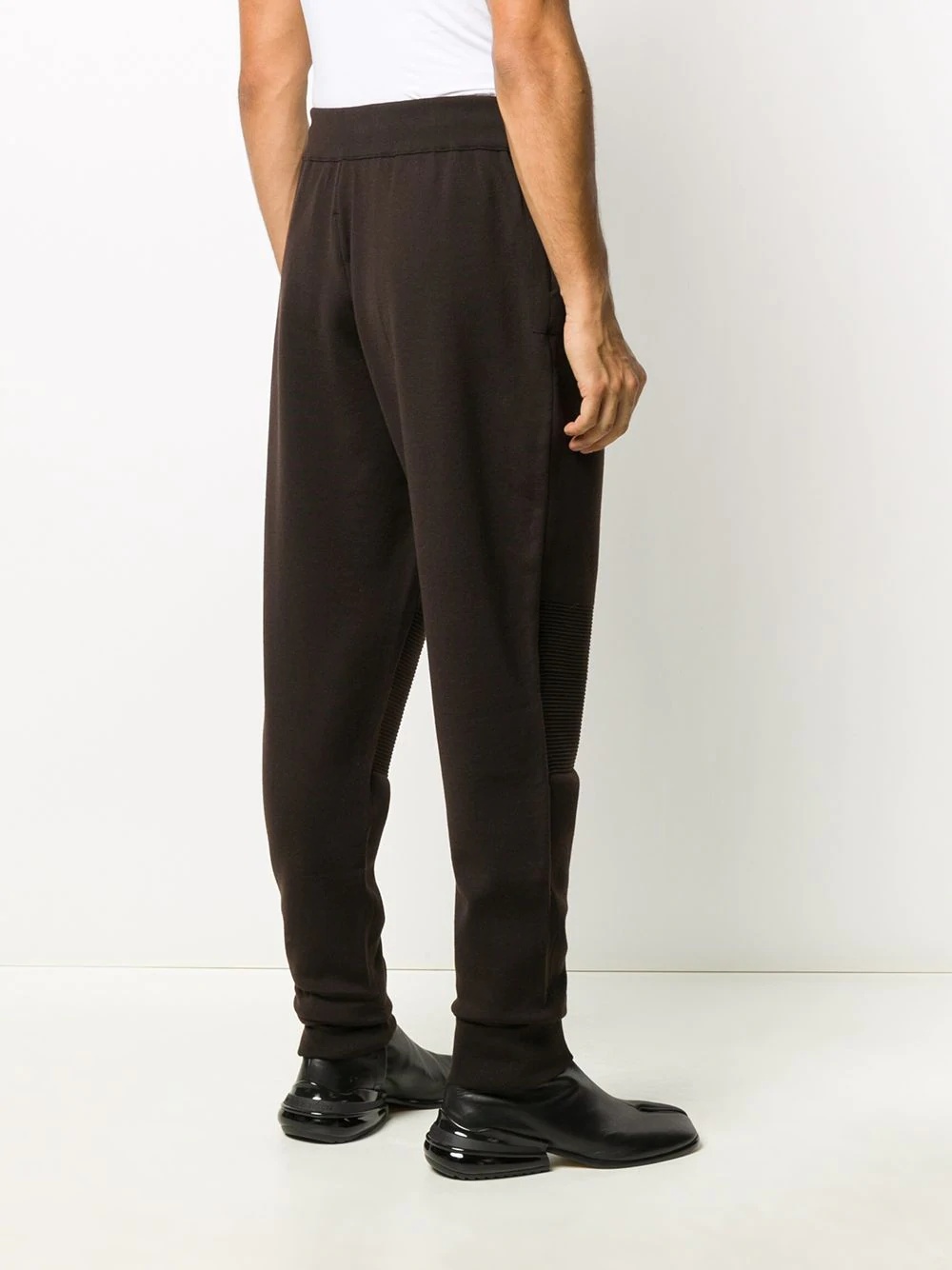 tapered wool-blend trousers - 4