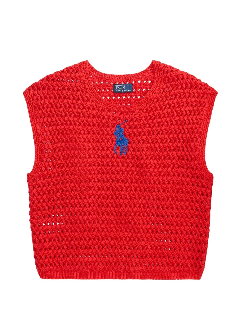 crochet logo-detail top - 1