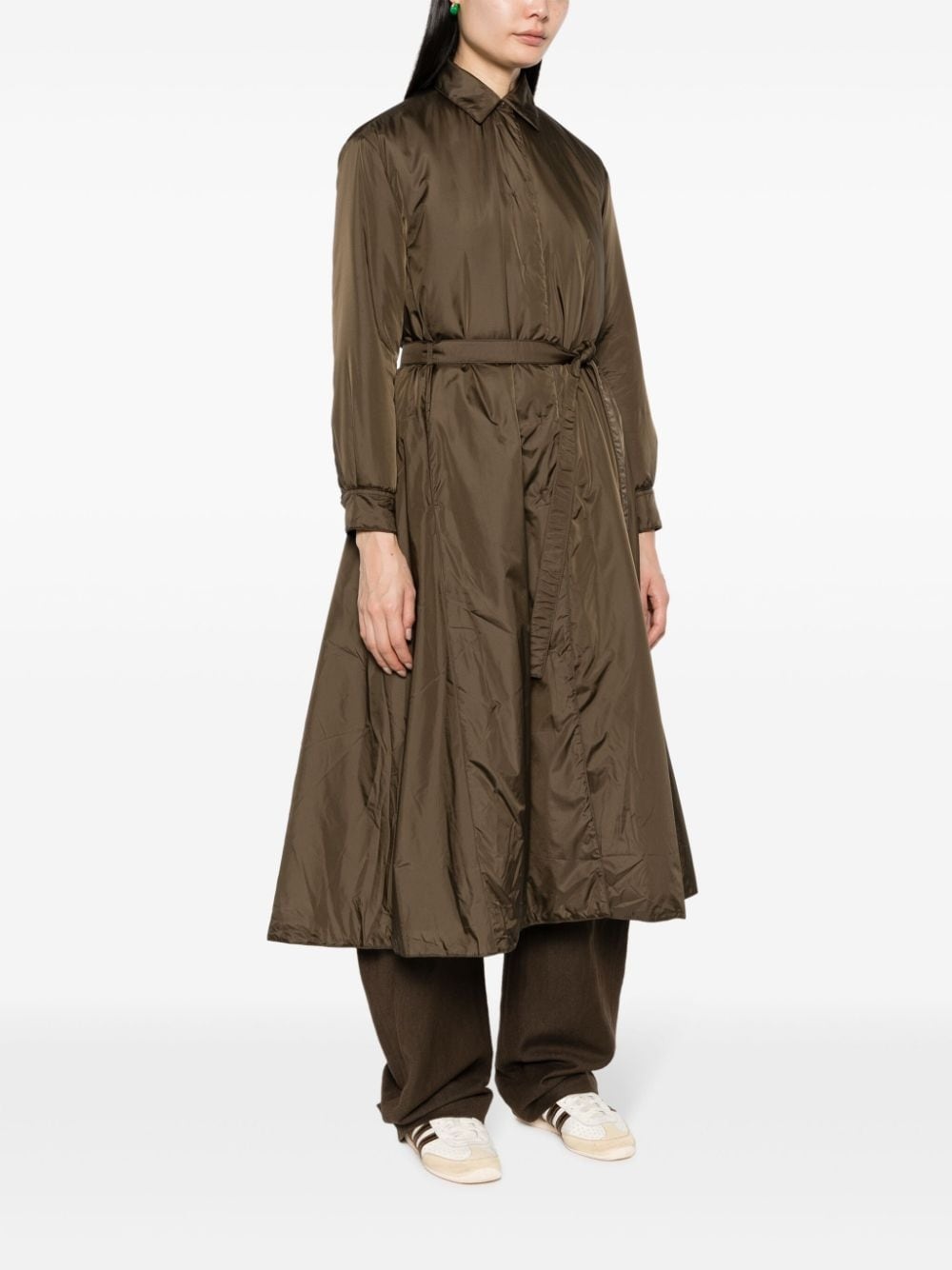 padded trench coat - 3