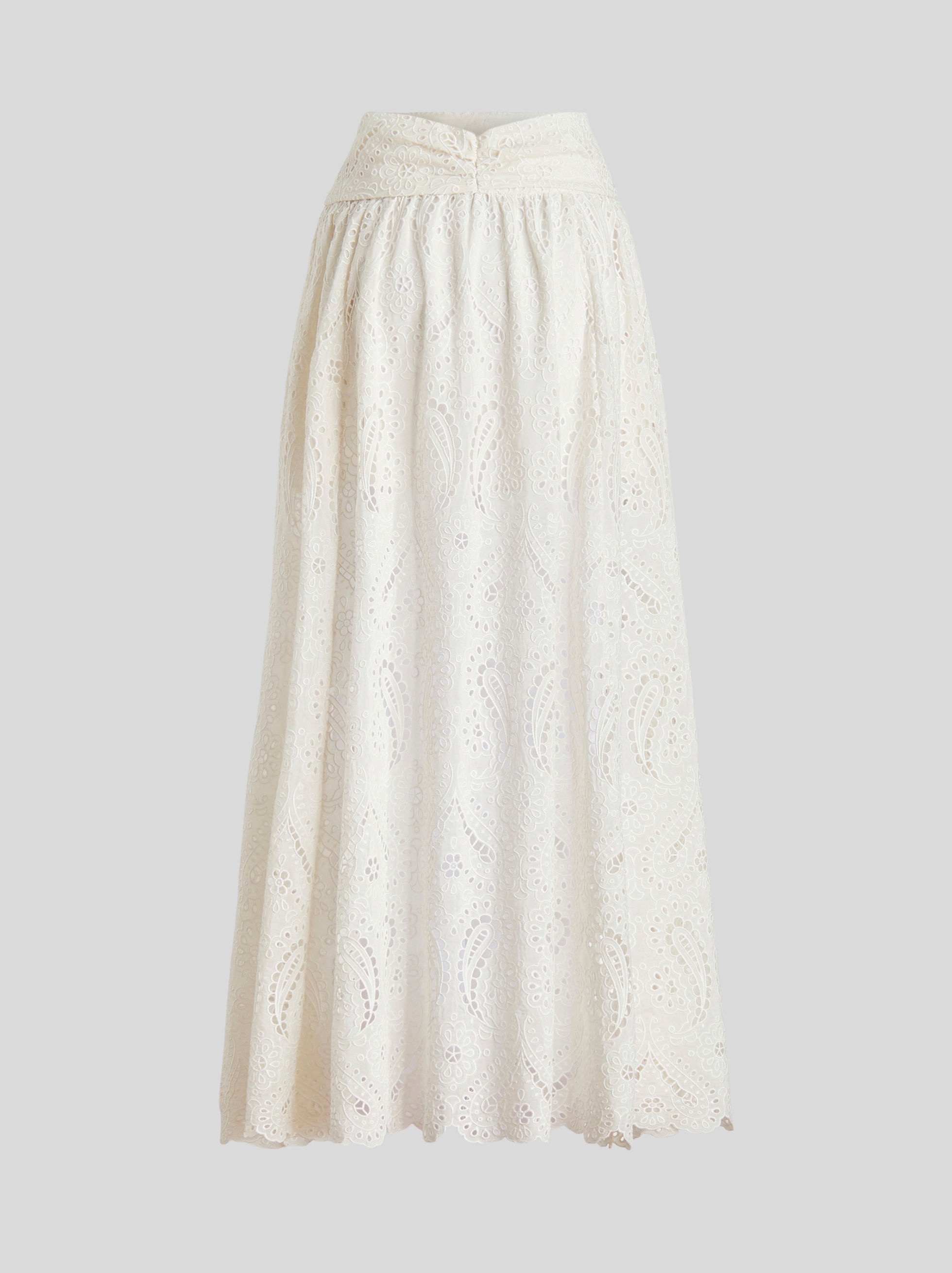 SANGALLO COTTON AND SILK SKIRT - 6