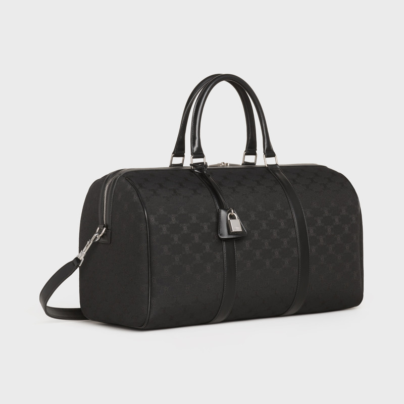 CELINE MEDIUM TRAVEL BAG IN TRIOMPHE JACQUARD AND CALFSKIN outlook