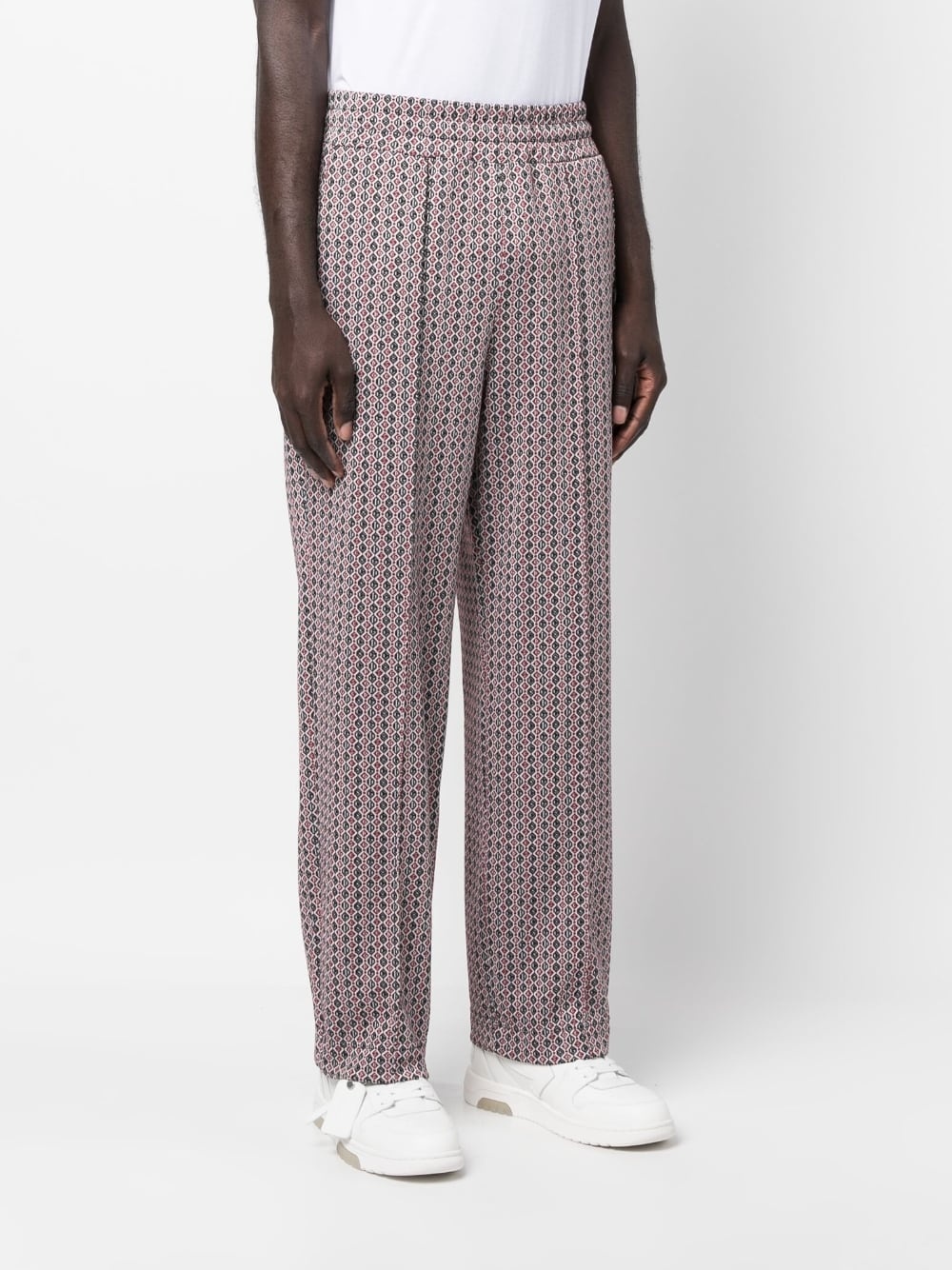 logo-jacquard track pants - 3