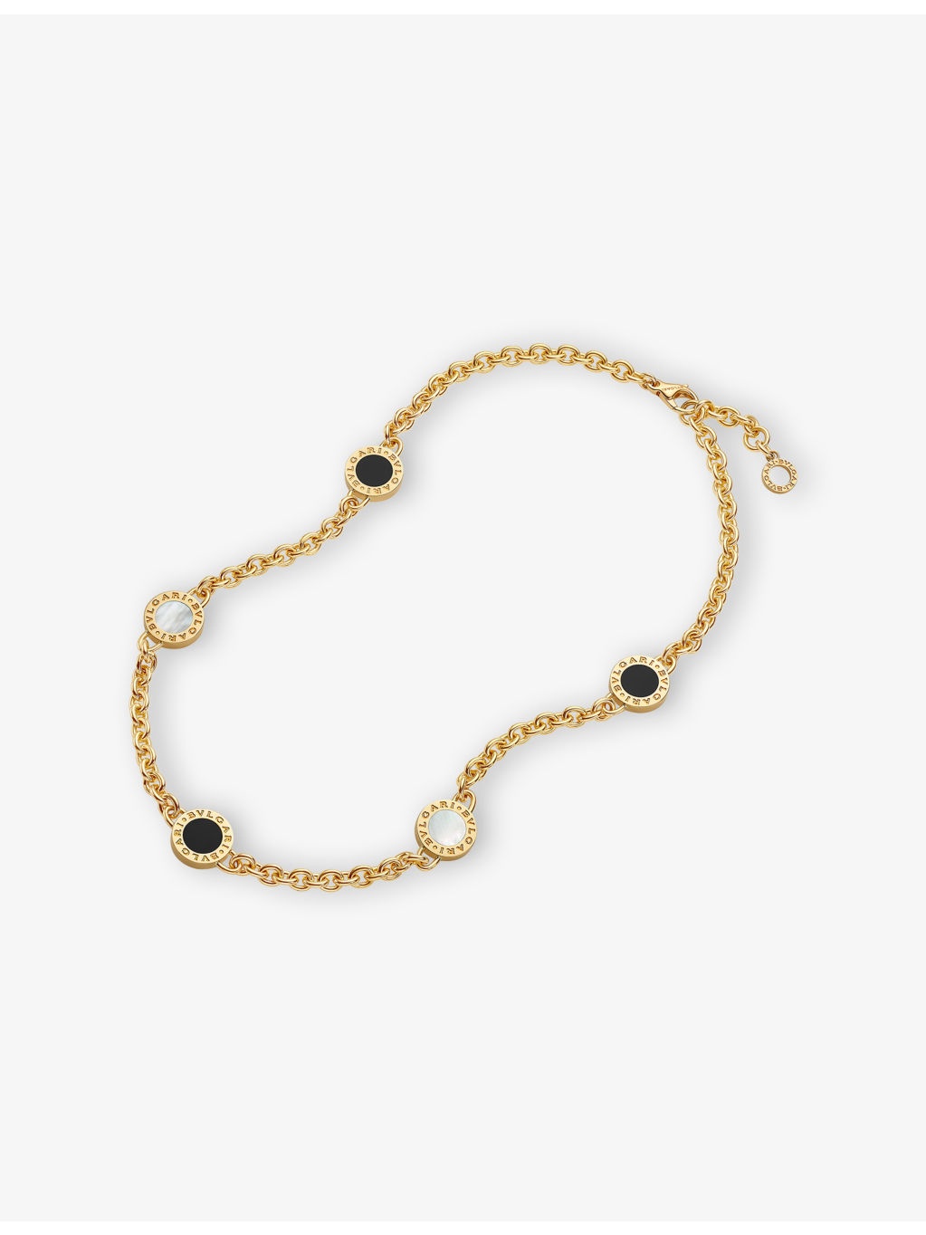 Bvlgari Bvlgari 18ct Yellow-Gold, Mother-of-Pearl and Onyx Necklace - 2