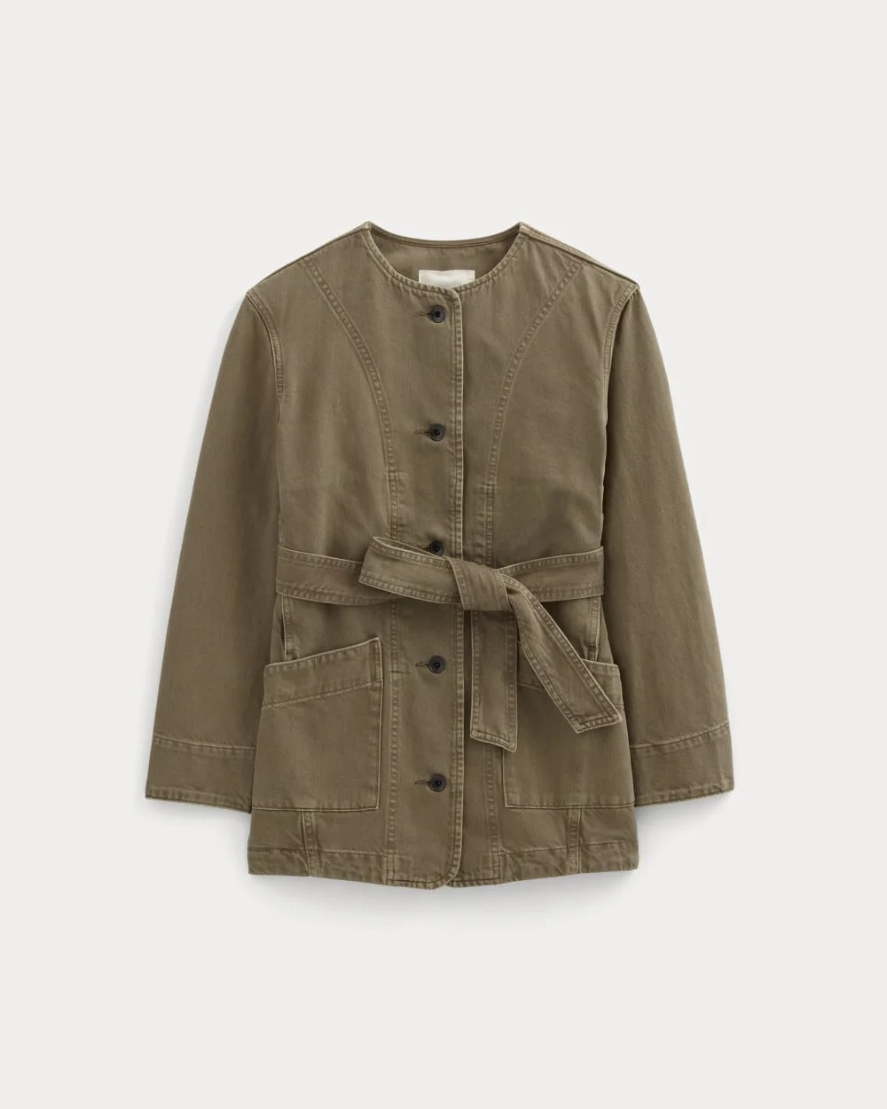 THE LONG DENIM BARREL JACKET - 1