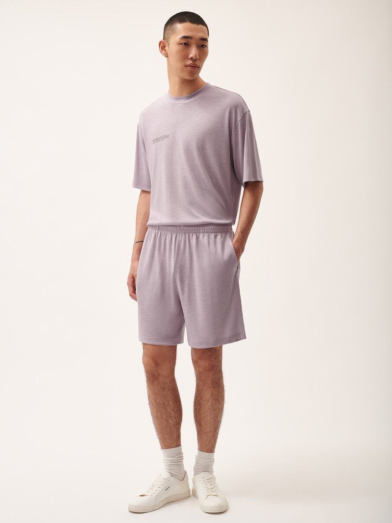 PANGAIA Mens DNA Frutfiber Shorts - Raisin Purple outlook
