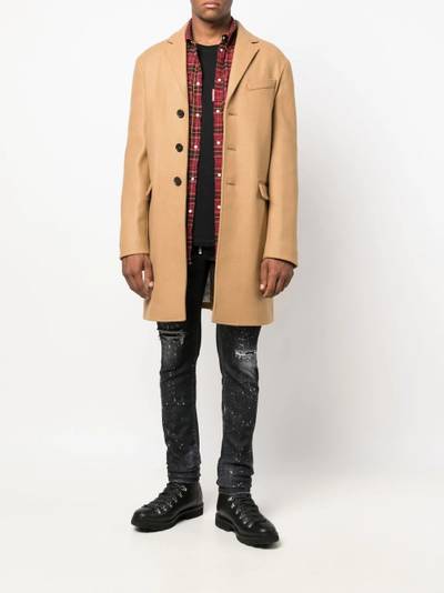 DSQUARED2 single-breasted coat outlook