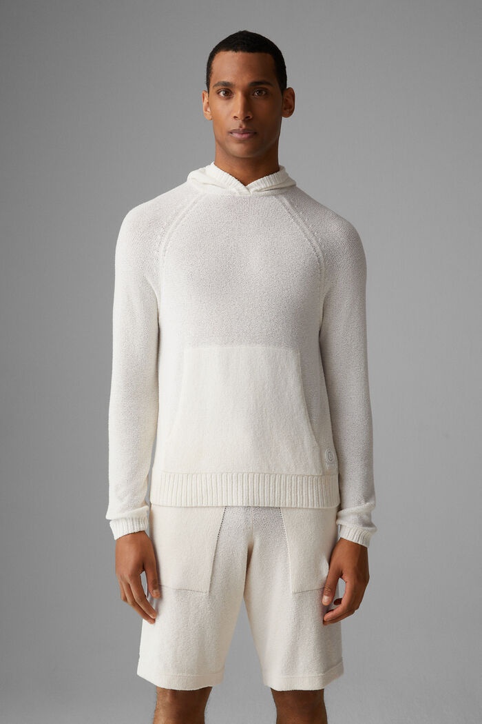 Tom Knitted hoodie in Off-white - 2