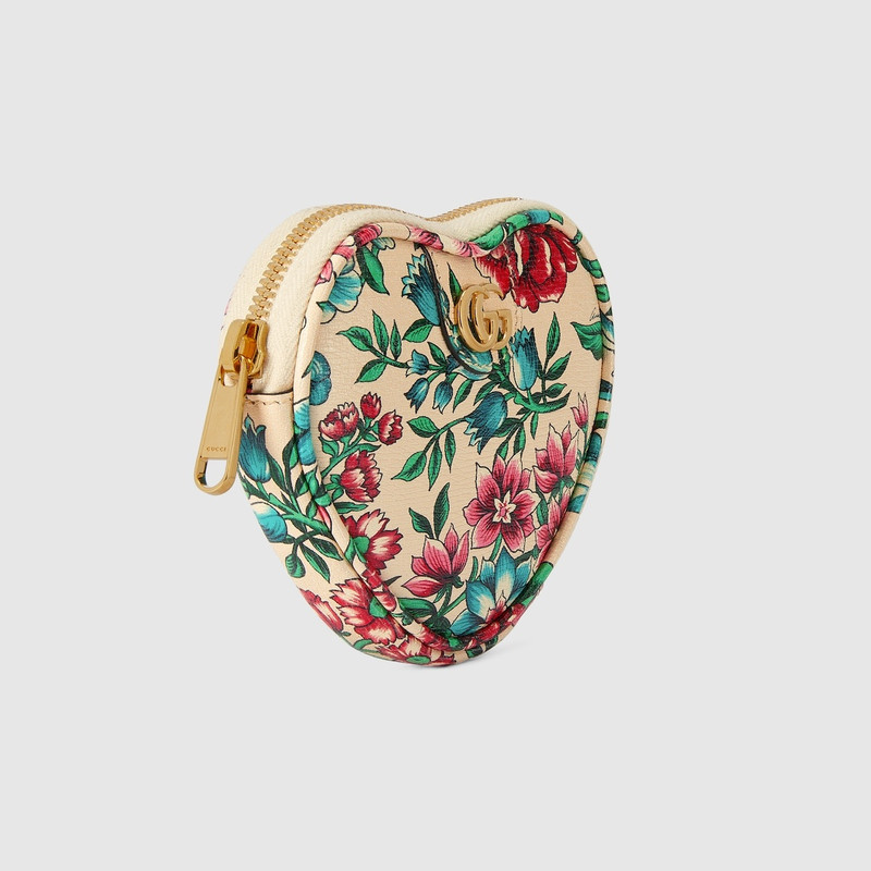 Ophidia GG heart-shaped key case 3