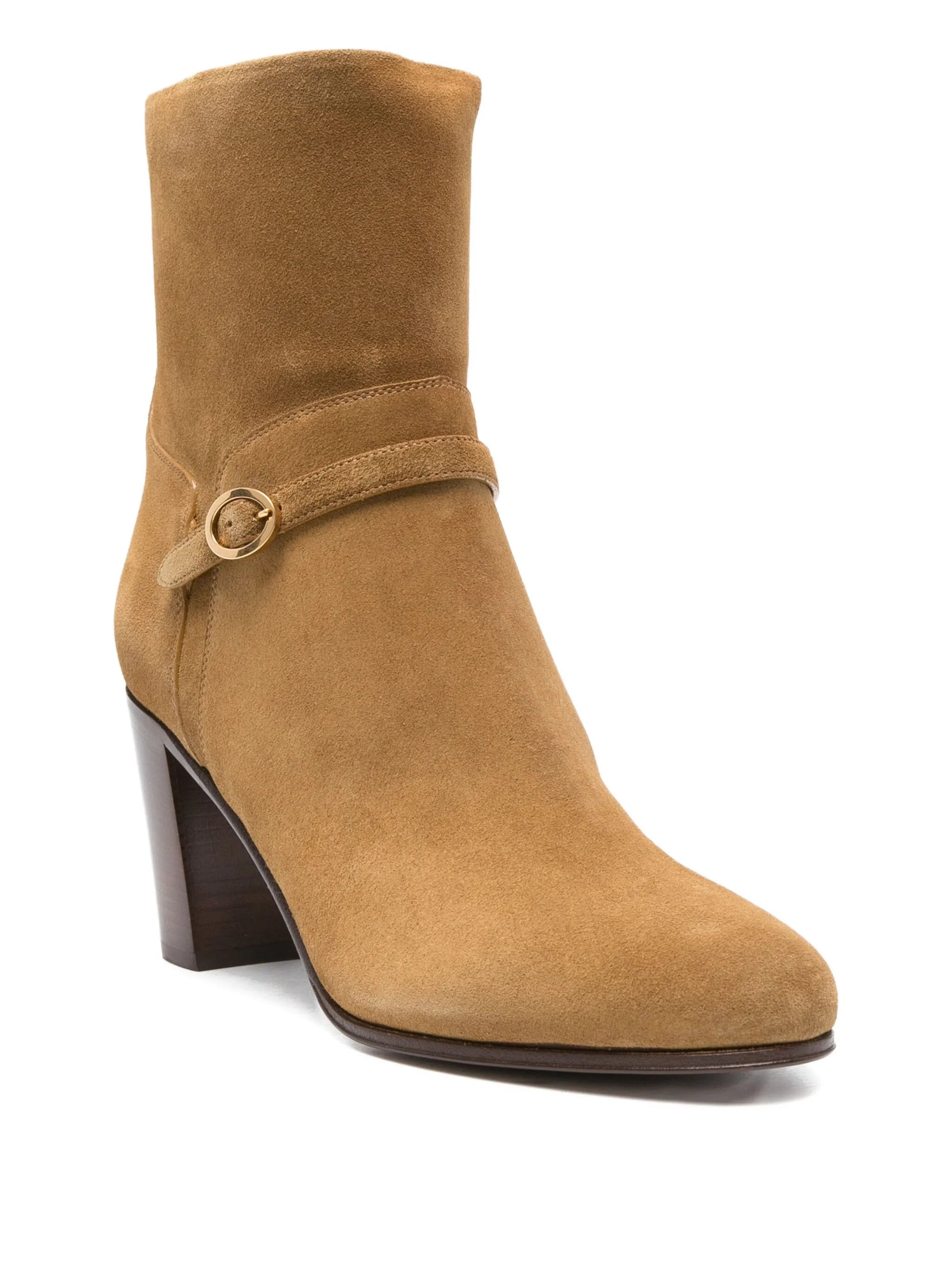 75mm leather ankle boots - 2