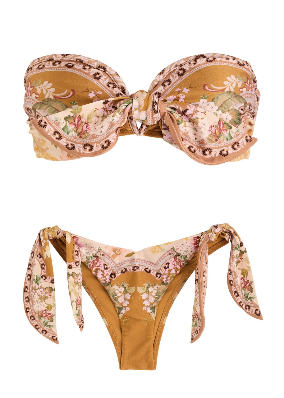 Zimmermann Zimmermann Wylie Printed Bikini | harveynichols
