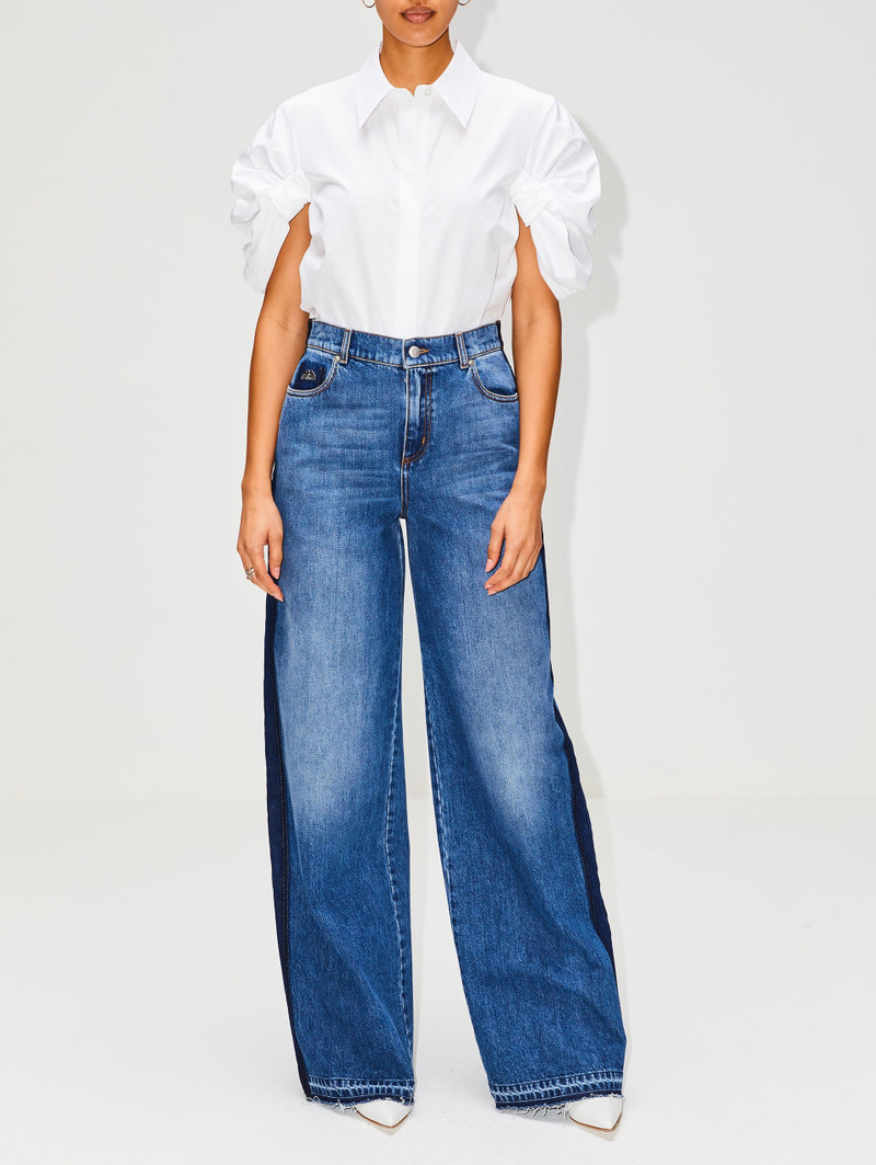 Alexander McQueen Short Tie Sleeve Blouse outlook