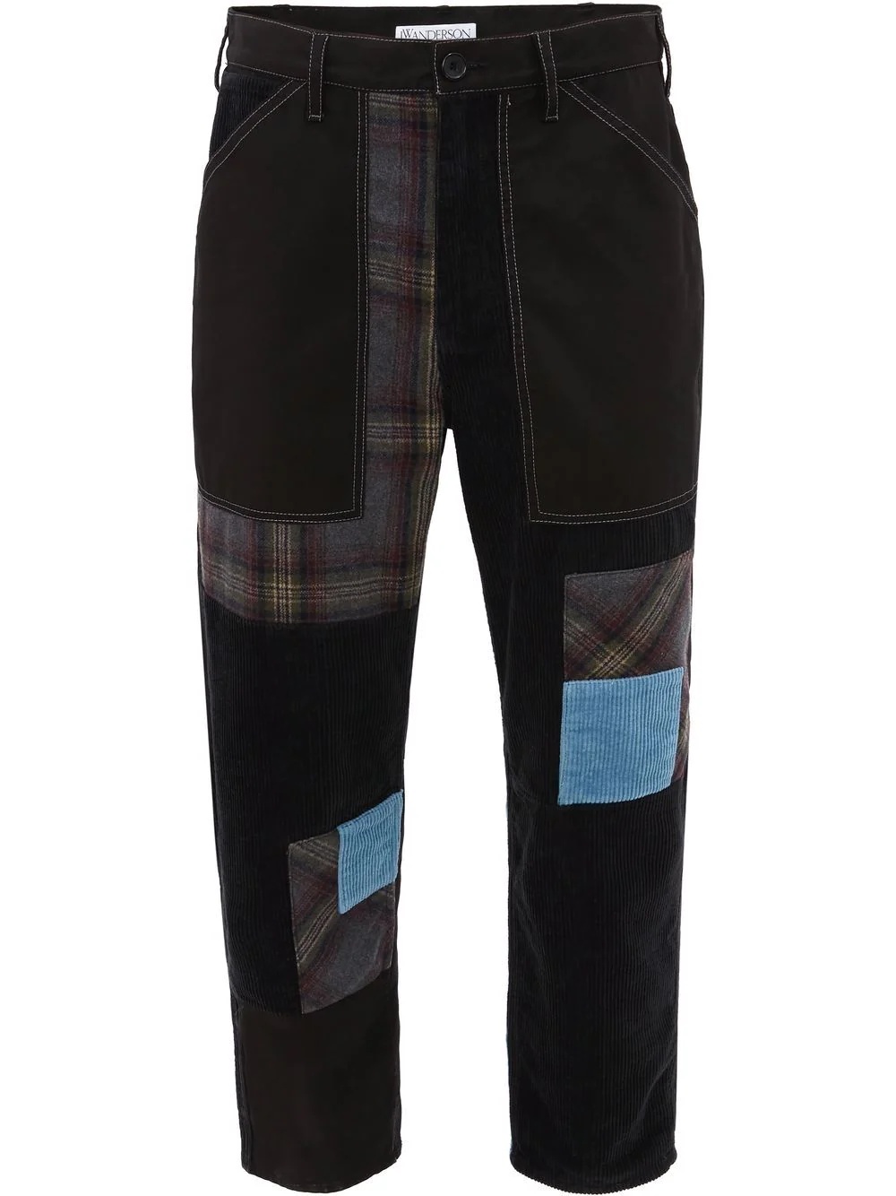 cropped patchwork Fatigue trousers - 1