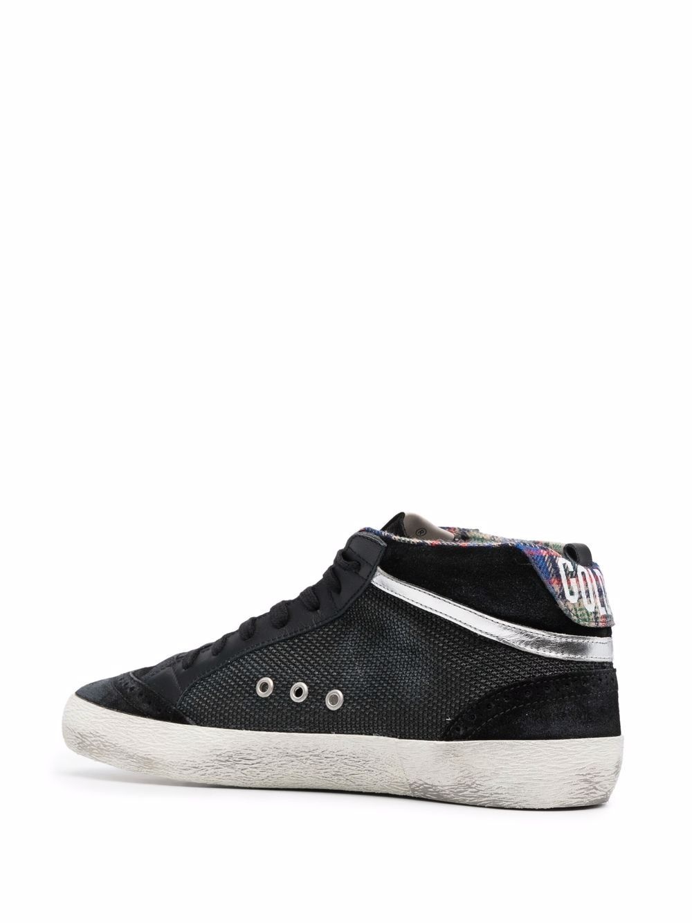 Mid Star lace-up distressed sneakers - 3