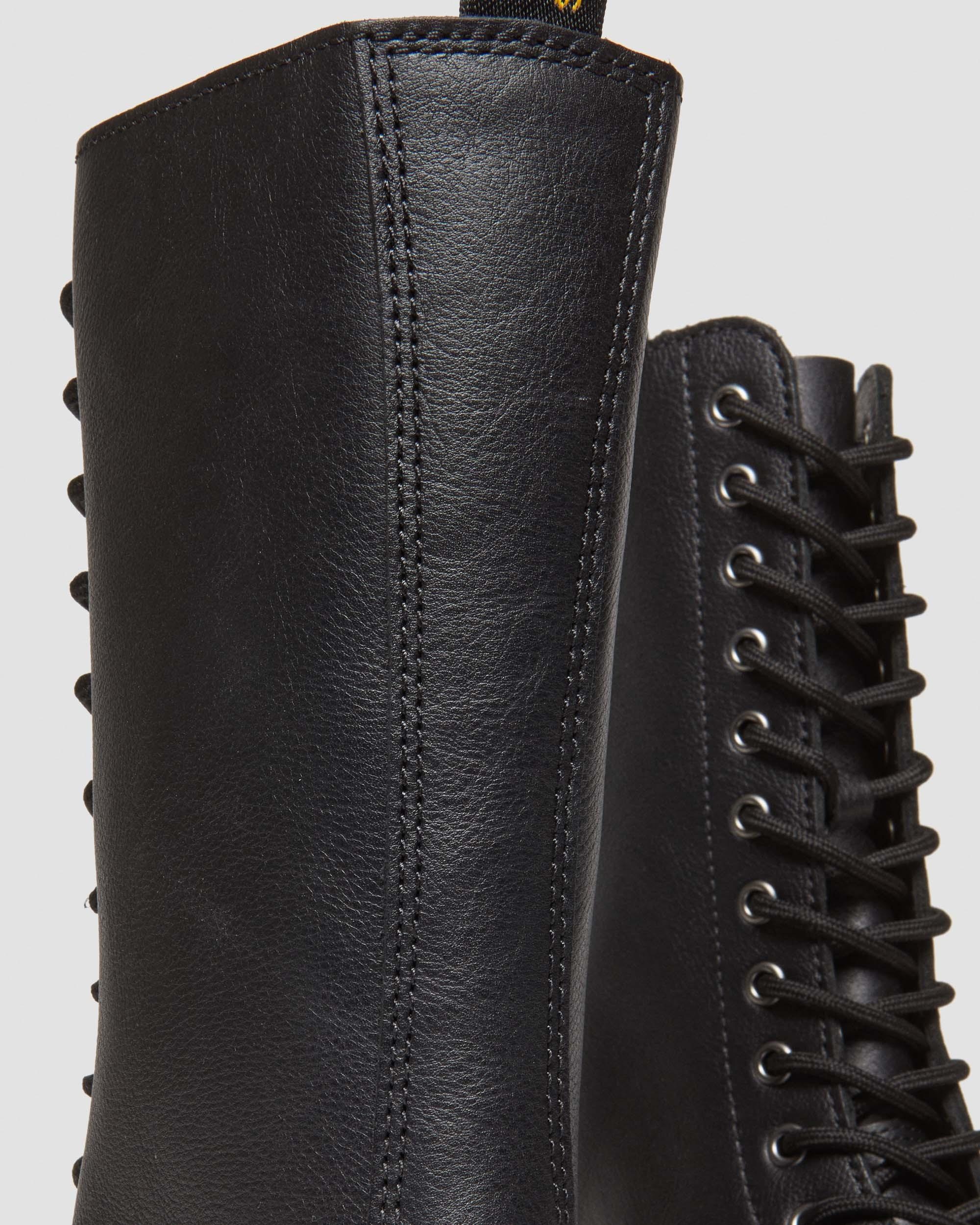 1B99 Pisa Leather Mid Calf Lace Up Boots - 4