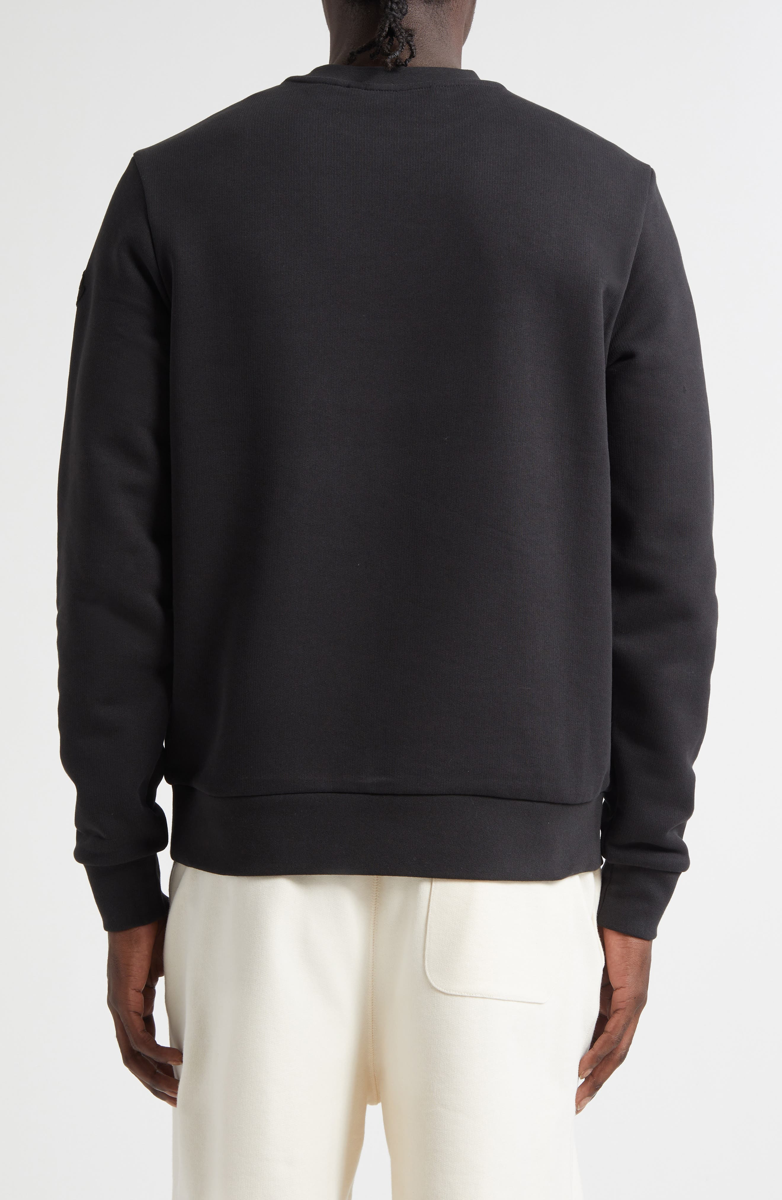 Moncler Monduck Mascot Patch Sweatshirt in Black at Nordstrom - 3