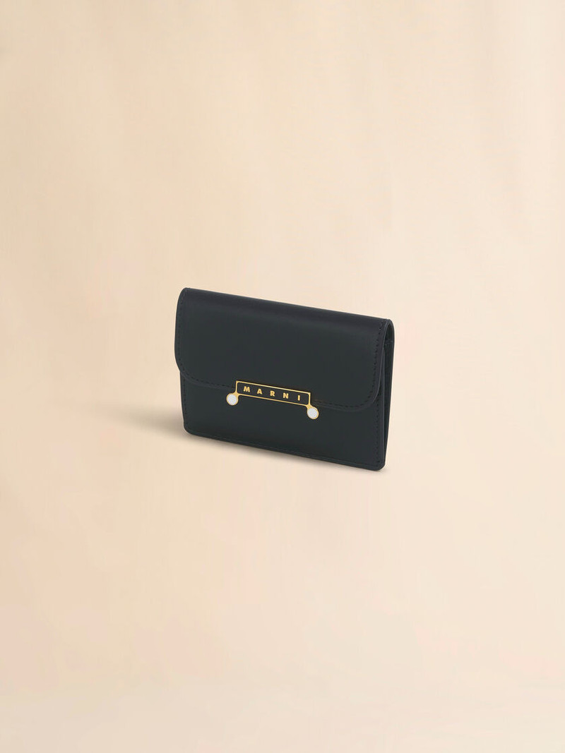 Marni BLACK LEATHER ENVELOPE CARD HOLDER outlook