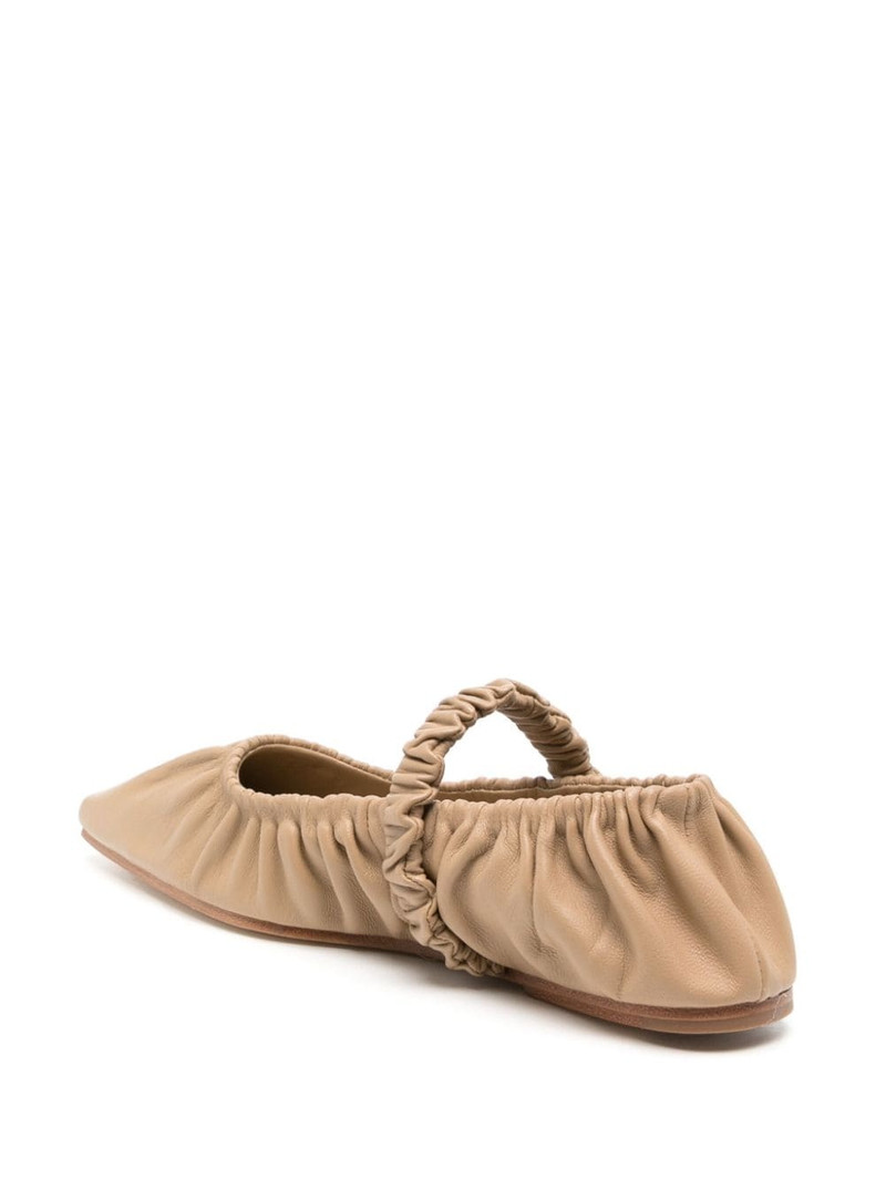 Zadie leather ballerina shoes 3