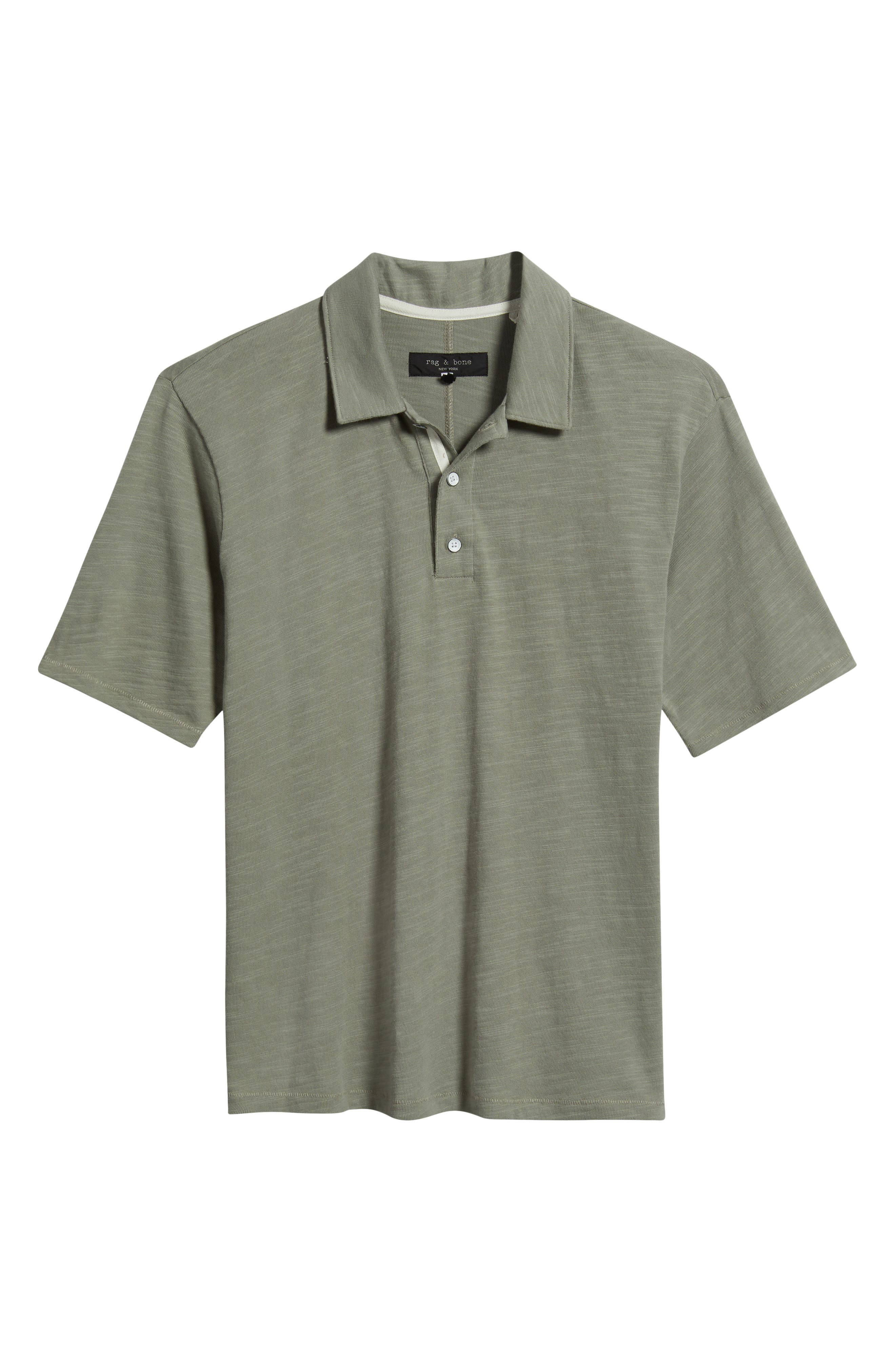 rag & bone Classic Flame Polo in Leaf Grey at Nordstrom - 5