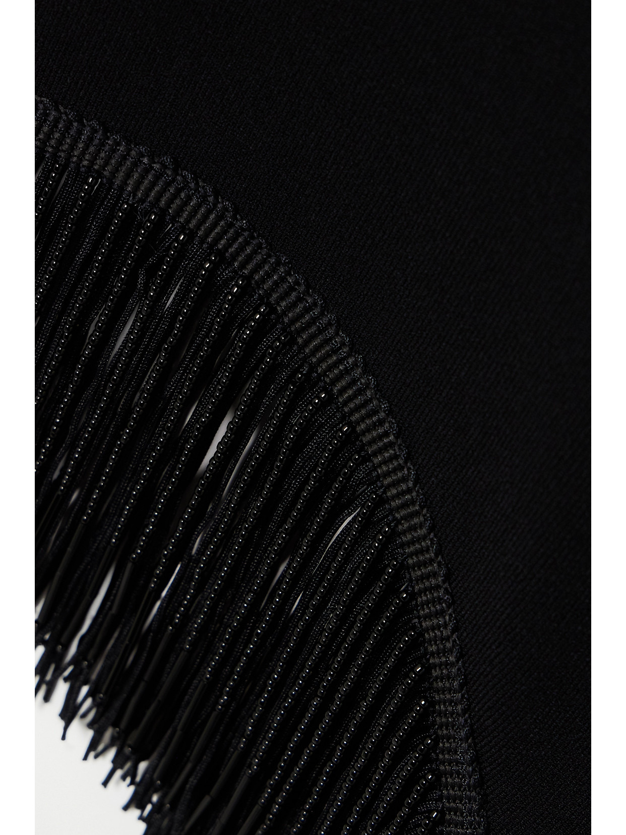 Nova Beaded Fringed Cutout Jersey Gown - 4