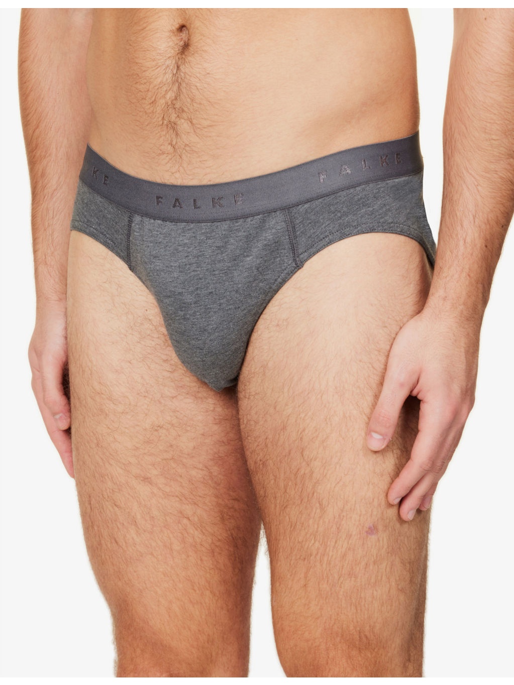 Tonal waistband pack of two stretch-cotton briefs - 5