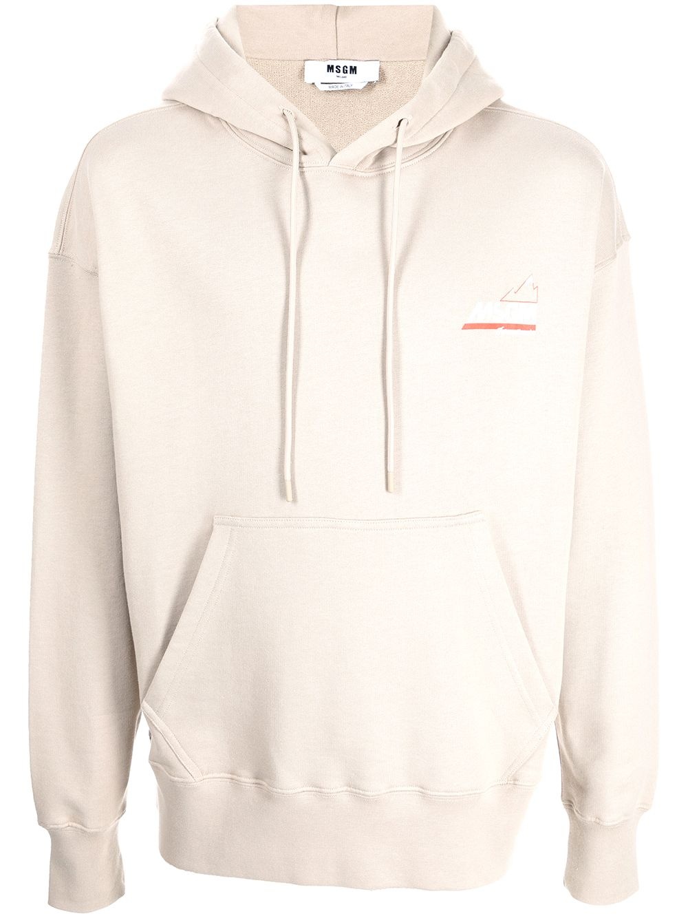 logo print hoodie - 1