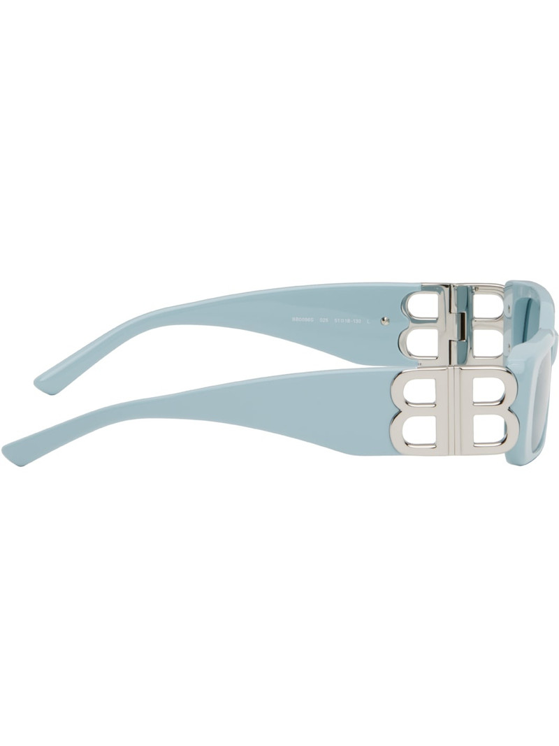 BALENCIAGA Blue Dynasty Rectangle Sunglasses outlook