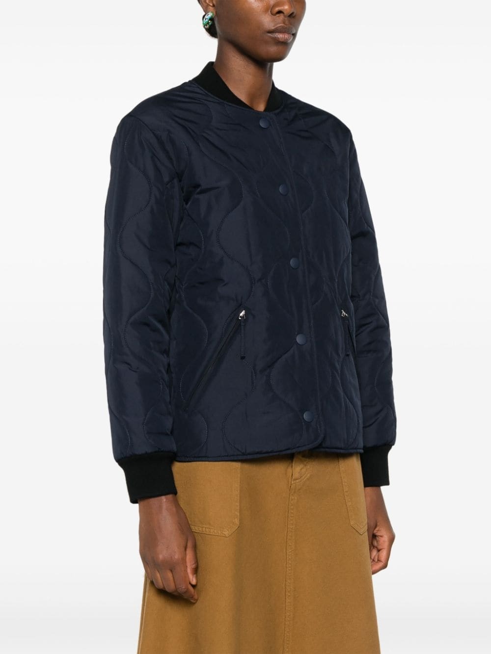 quilted padded bomber jacket - 3
