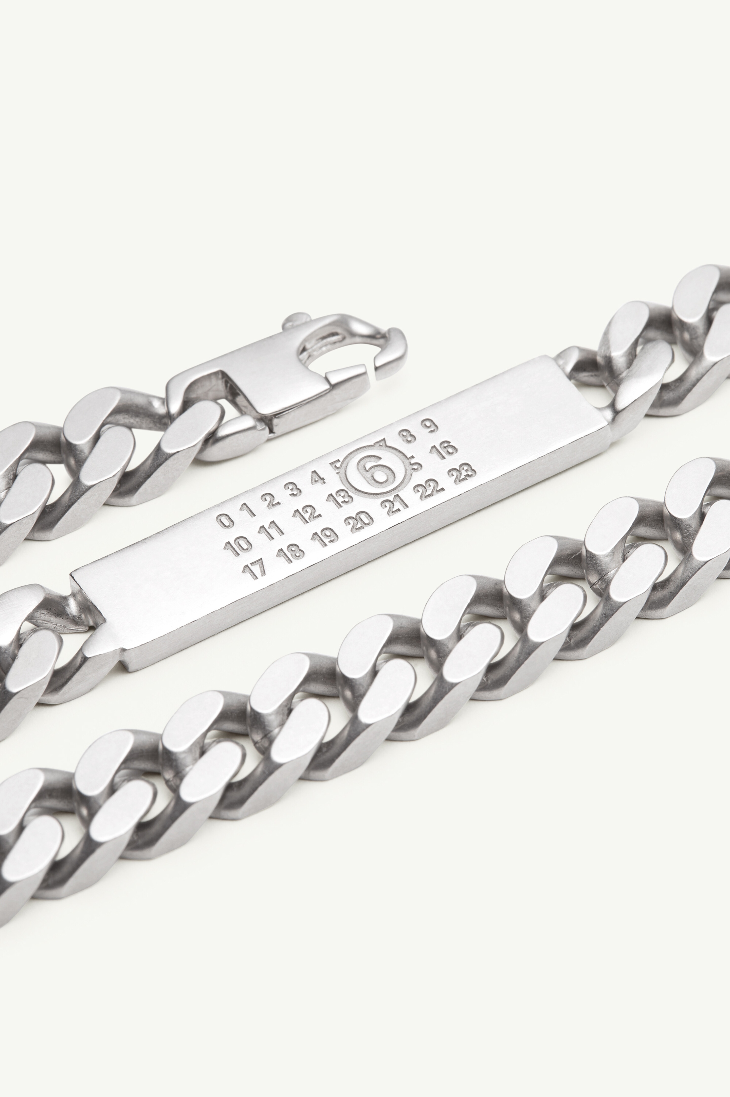 Embossed Numeric Necklace - 2