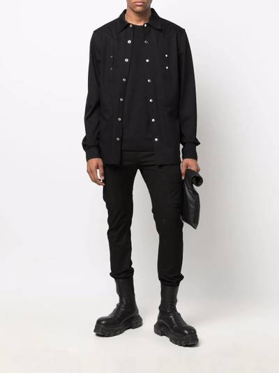 Rick Owens long-sleeve cotton shirt outlook