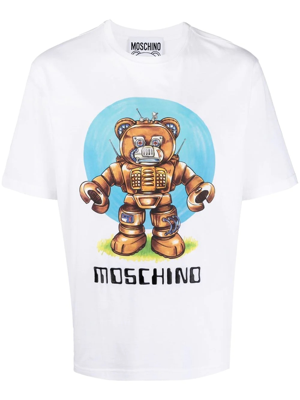 robotic Teddy print T-shirt - 1