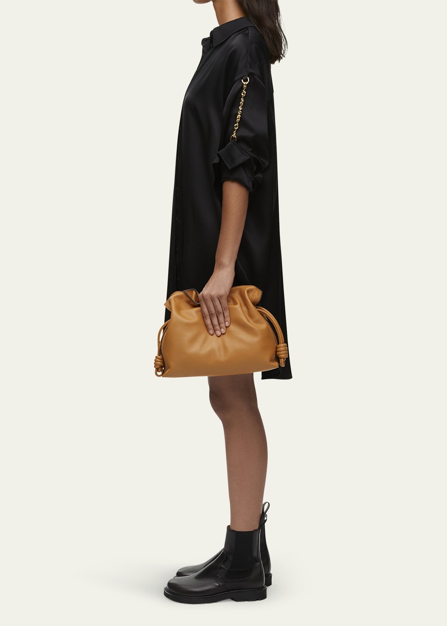 Flamenco Leather Clutch Bag - 6