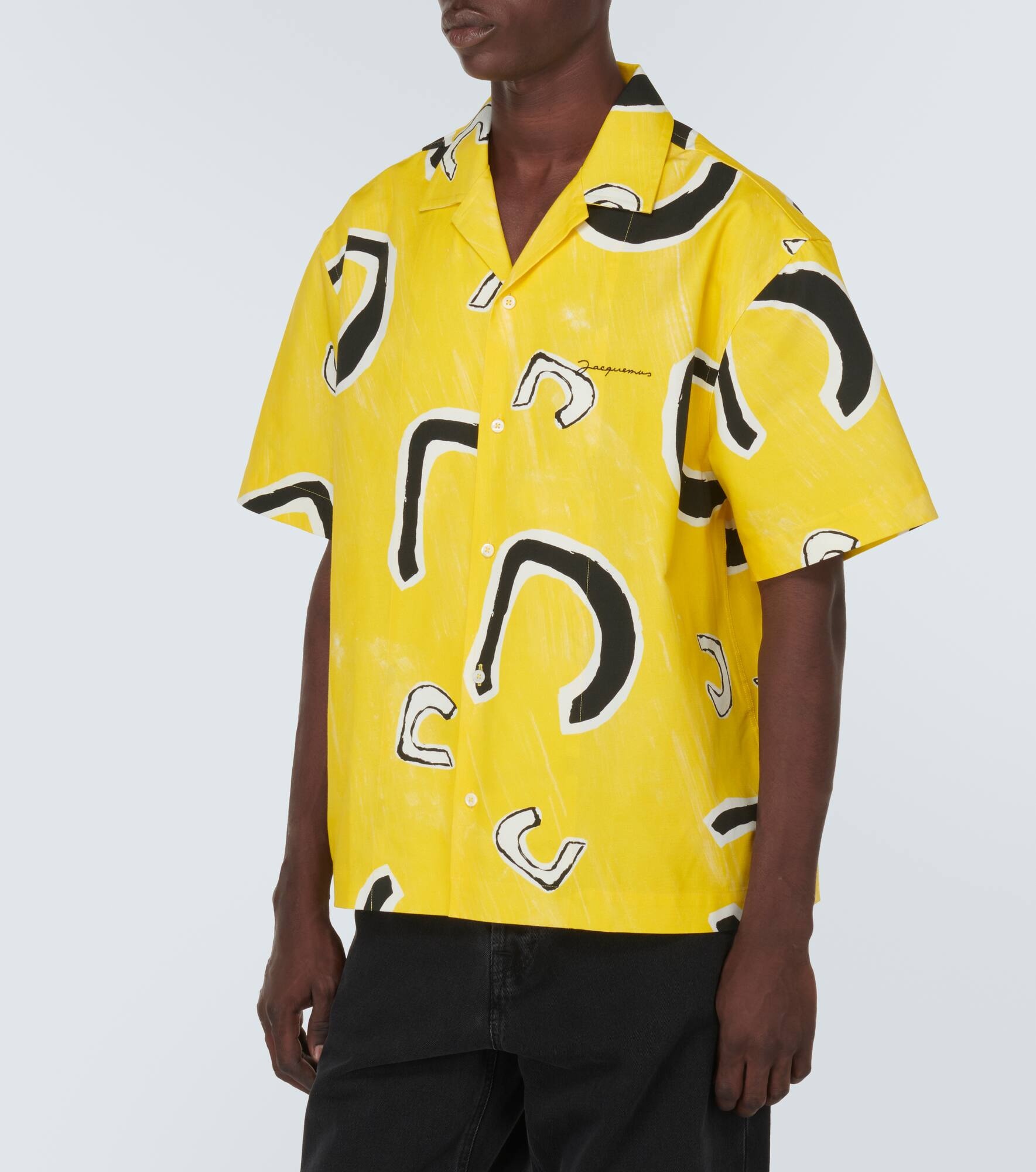 Jean printed cotton bowling shirt - 3