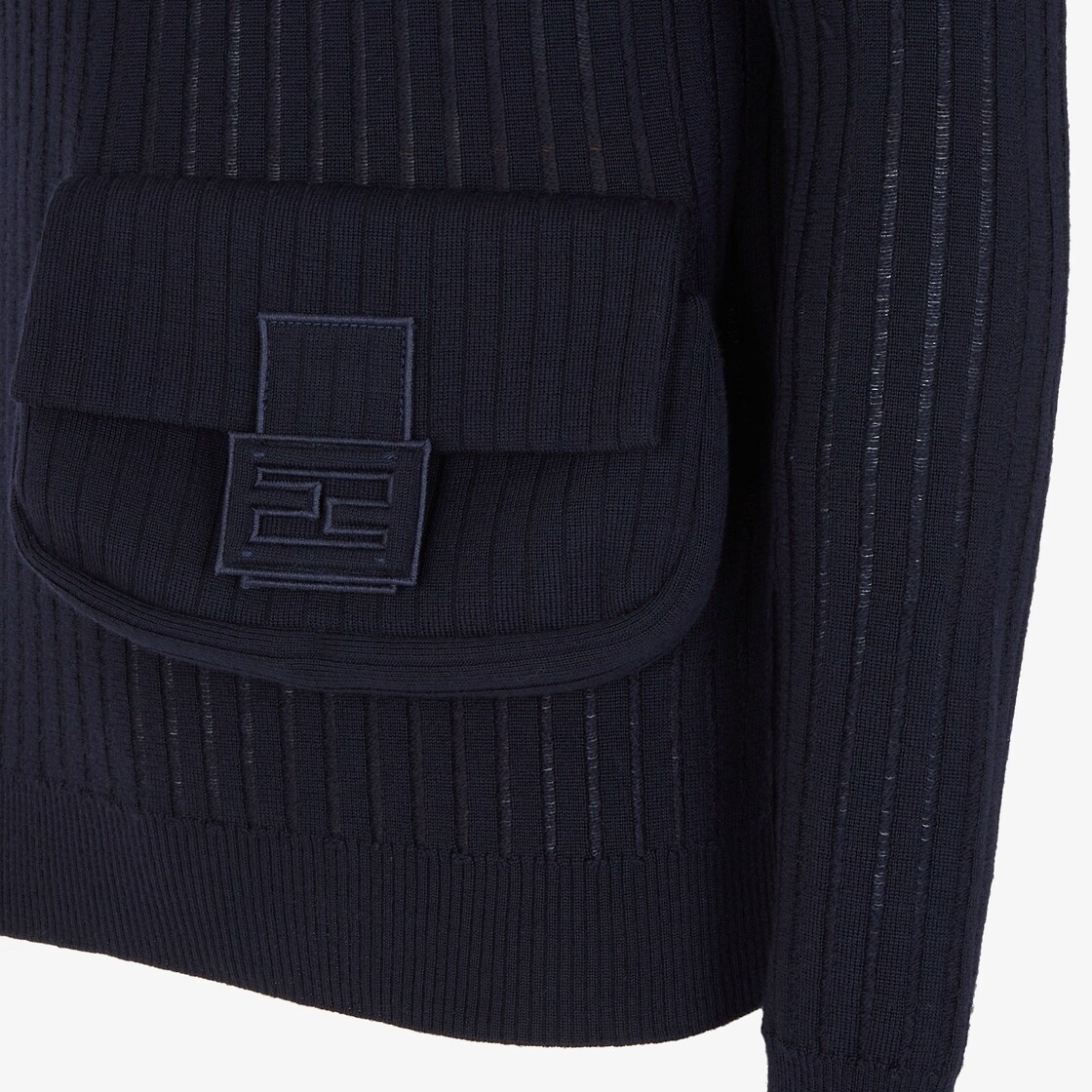 Blue wool sweater - 3