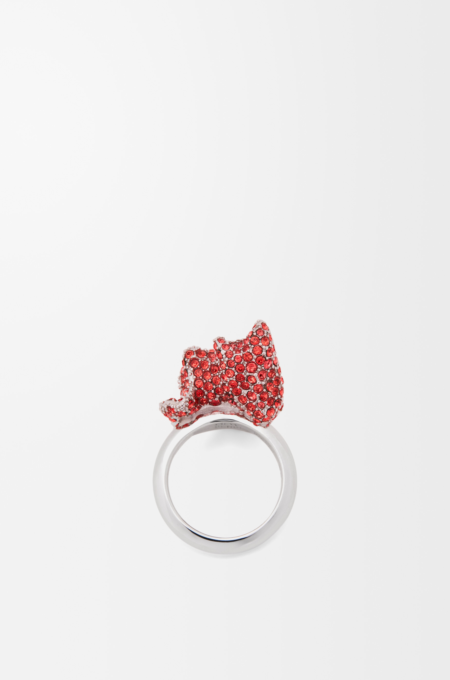 Glitter Fragment ring in sterling silver and crystals - 6