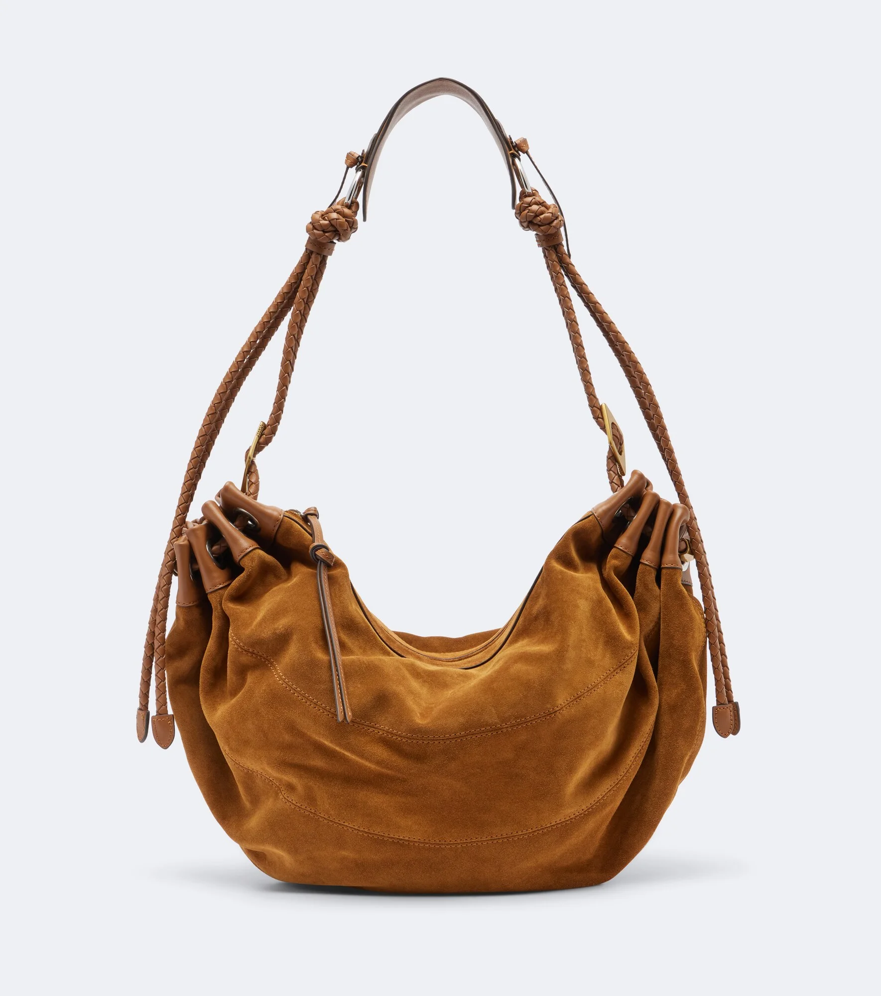 Maia Medium suede shoulder bag - 1