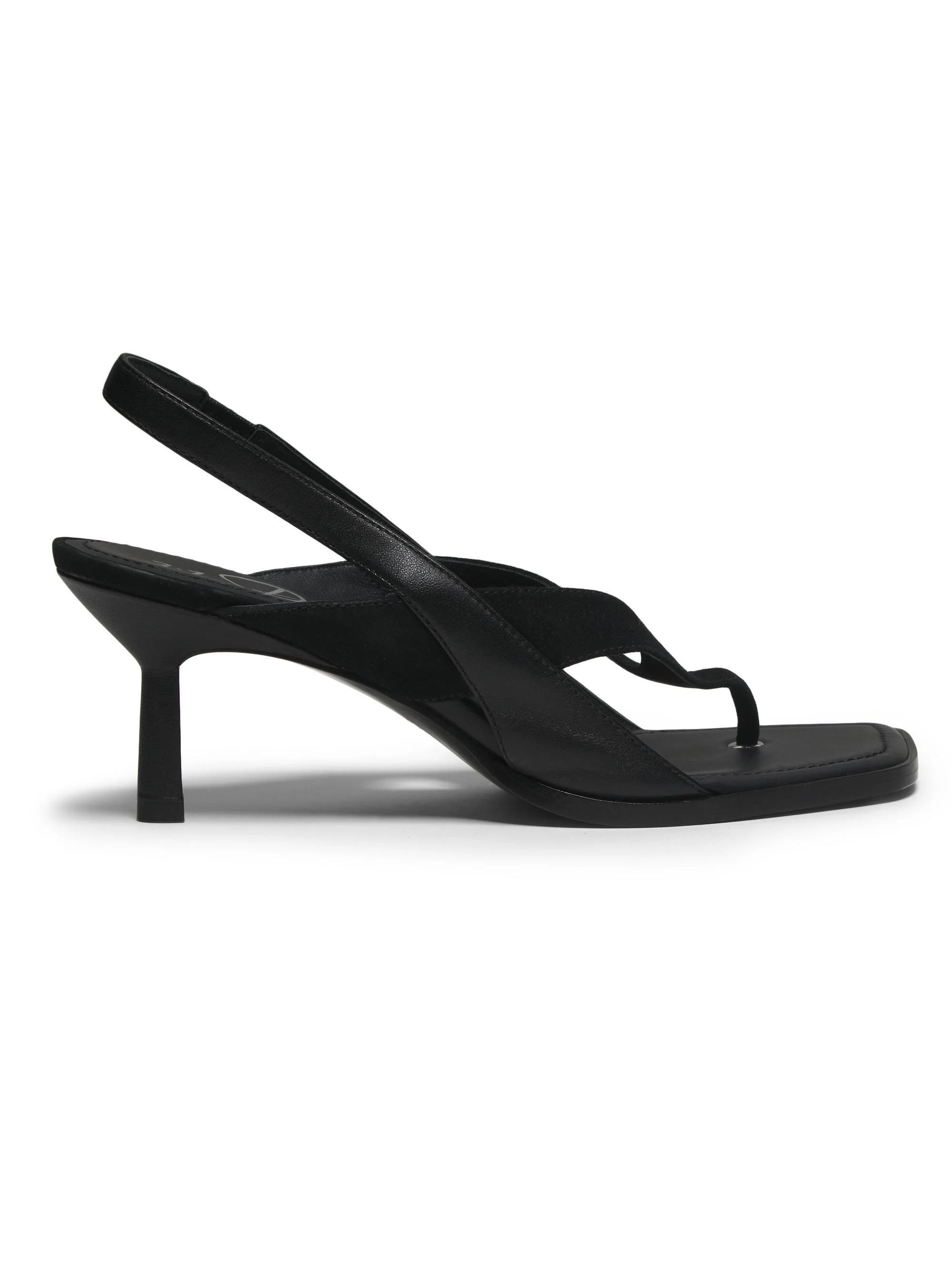 Women's ID 65MM Double-Strap Slingback Sandals - Black - 1