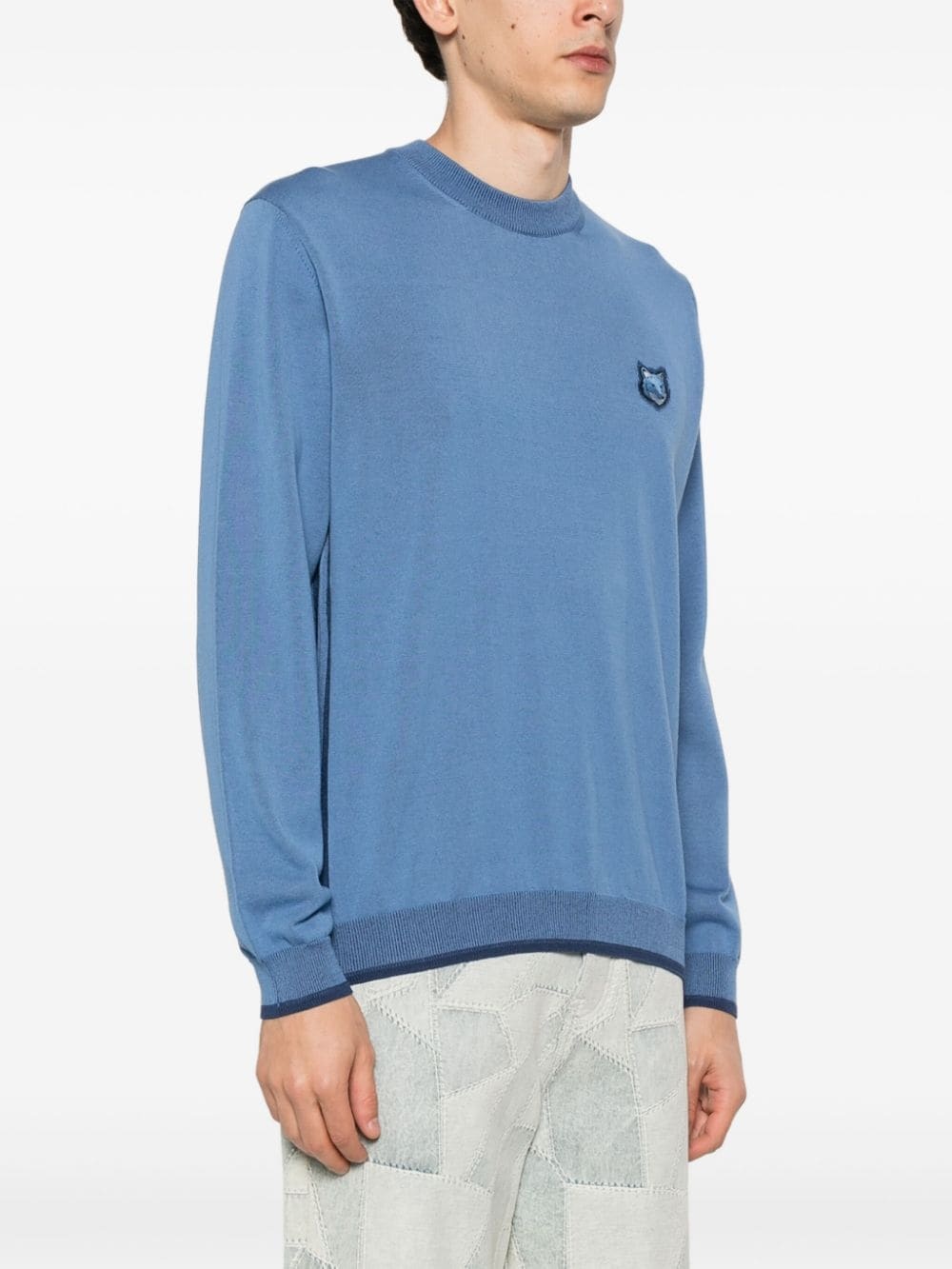signature fox-motif knitted jumper - 3