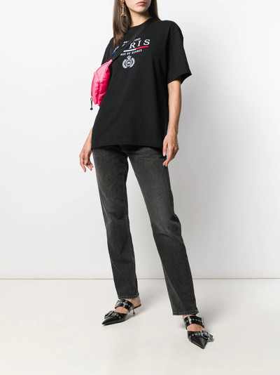 BALENCIAGA embroidered logo T-shirt outlook