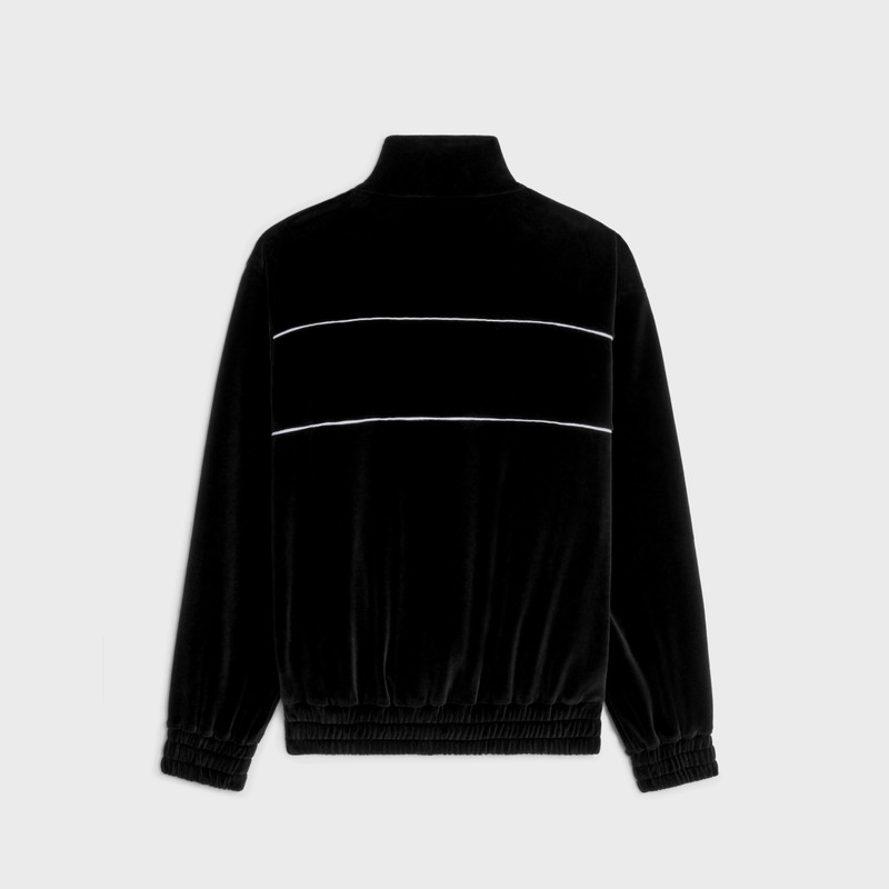 CELINE celine tracksuit jacket in velvet jersey outlook