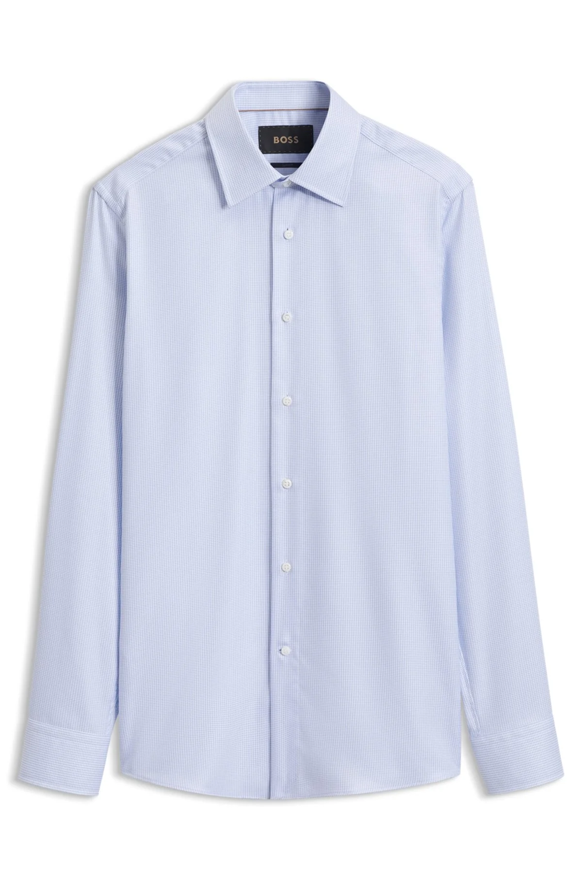 SLIM-FIT SHIRT IN WRINKLE-RESISTANT COTTON - 1