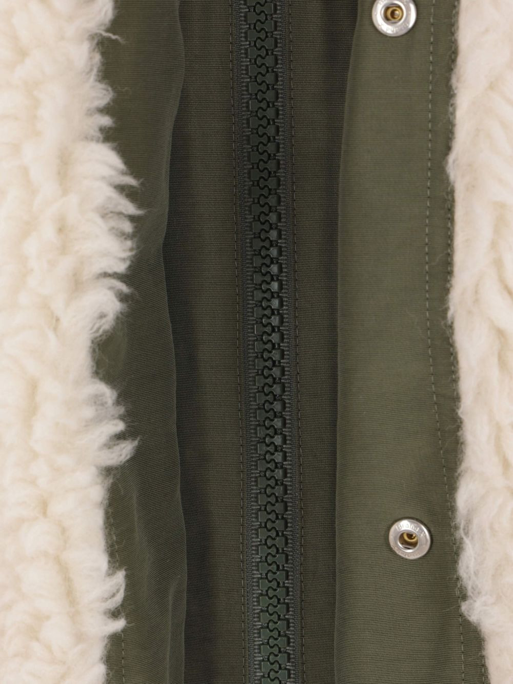 fleece-paneled hooded jacket - 4
