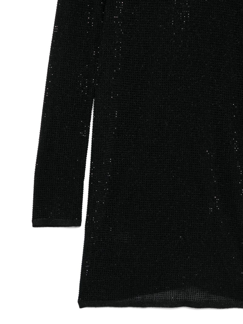 high-neck embellished mini dress - 3