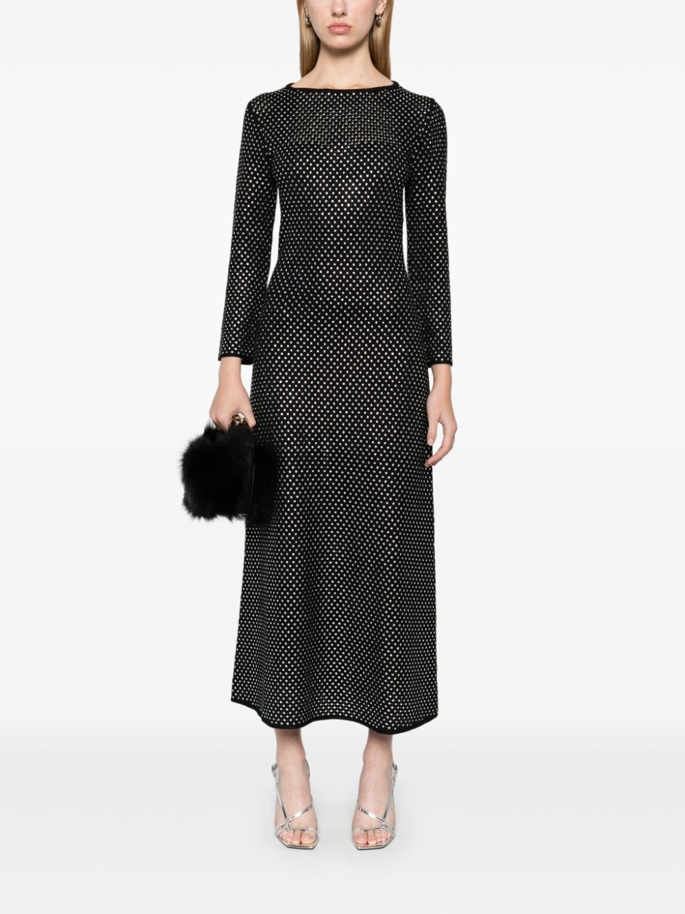 rhinestoned maxi dress - 2