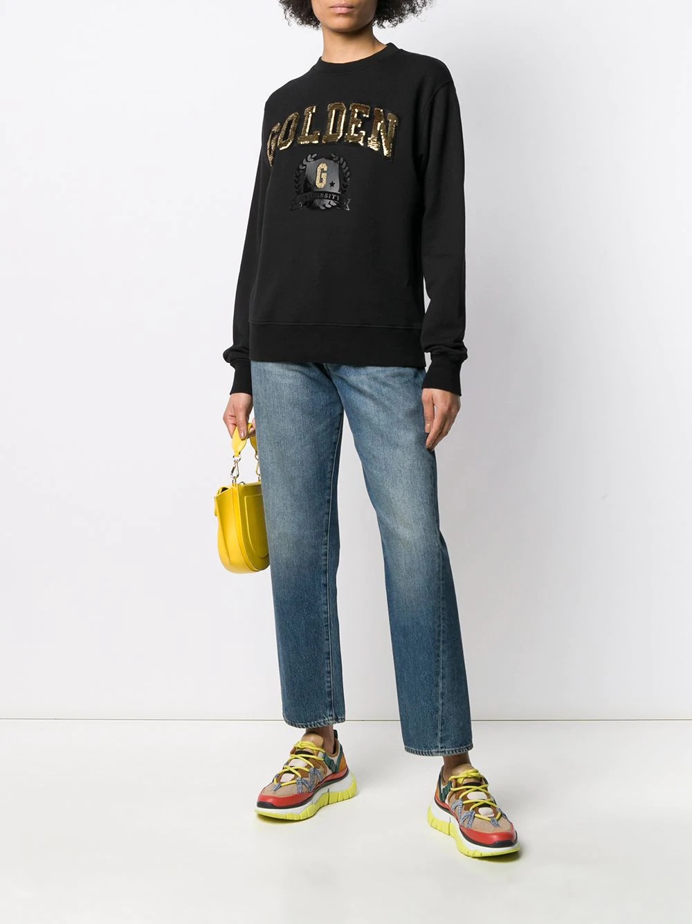 sequin logo sweatshirt - 2